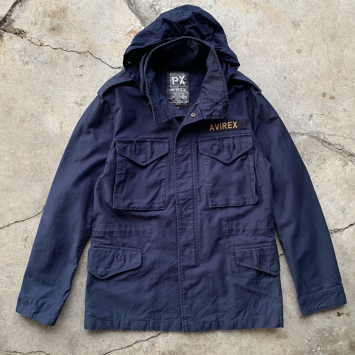Avirex Avirex zipper navy blue light jacket Size US M / EU 48-50 / 2 - 1 Thumbnail
