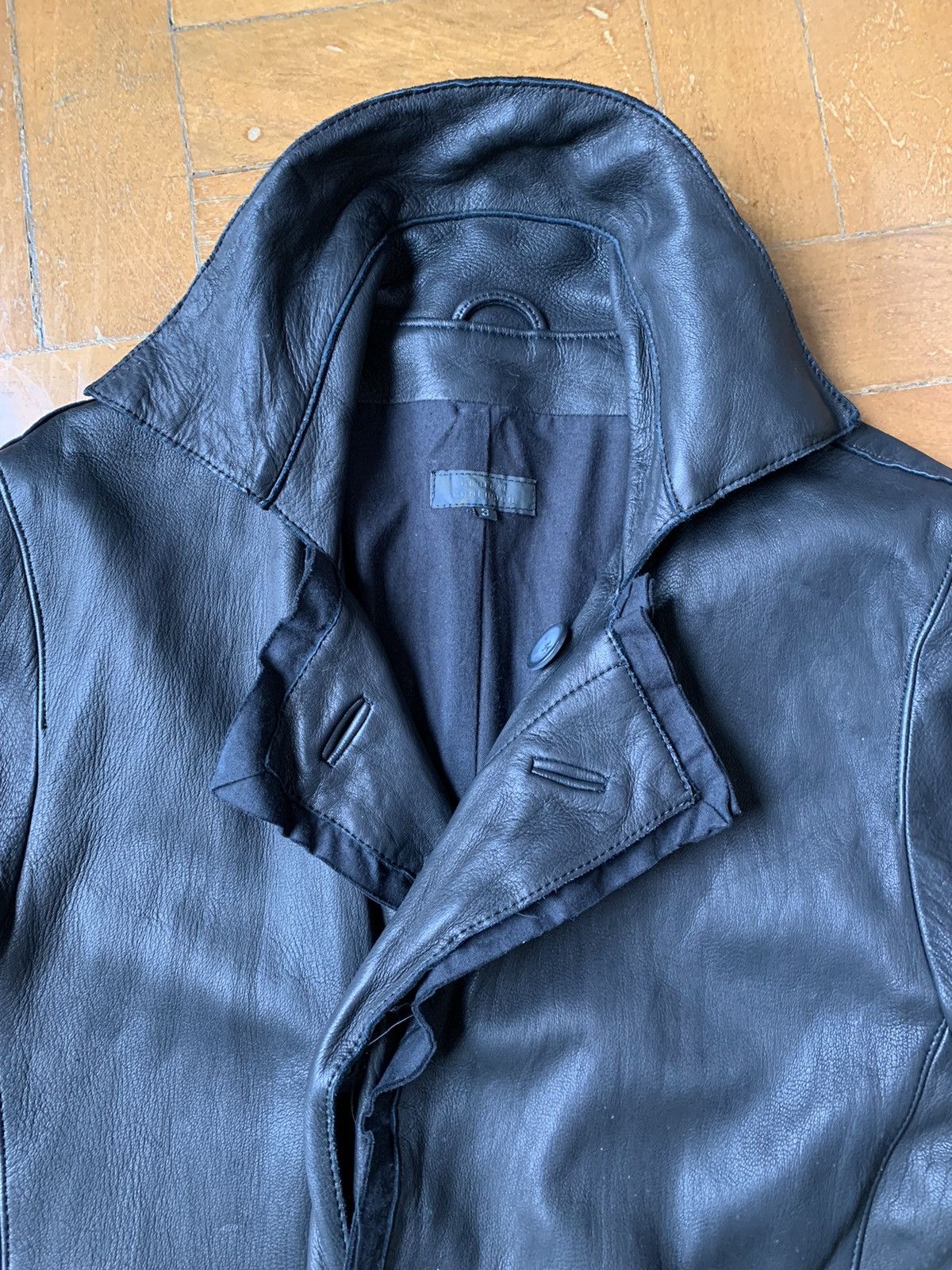 Other Japan made Deerskin black soft leather mid length coat Size US S / EU 44-46 / 1 - 3 Thumbnail