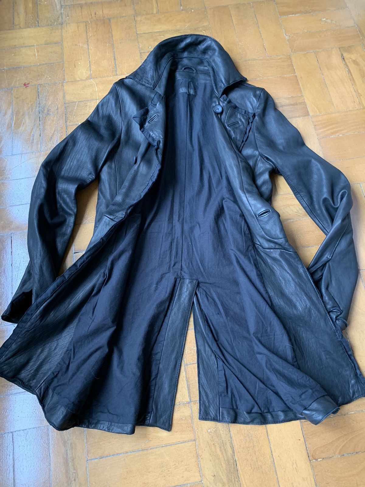 Other Japan made Deerskin black soft leather mid length coat Size US S / EU 44-46 / 1 - 7 Thumbnail