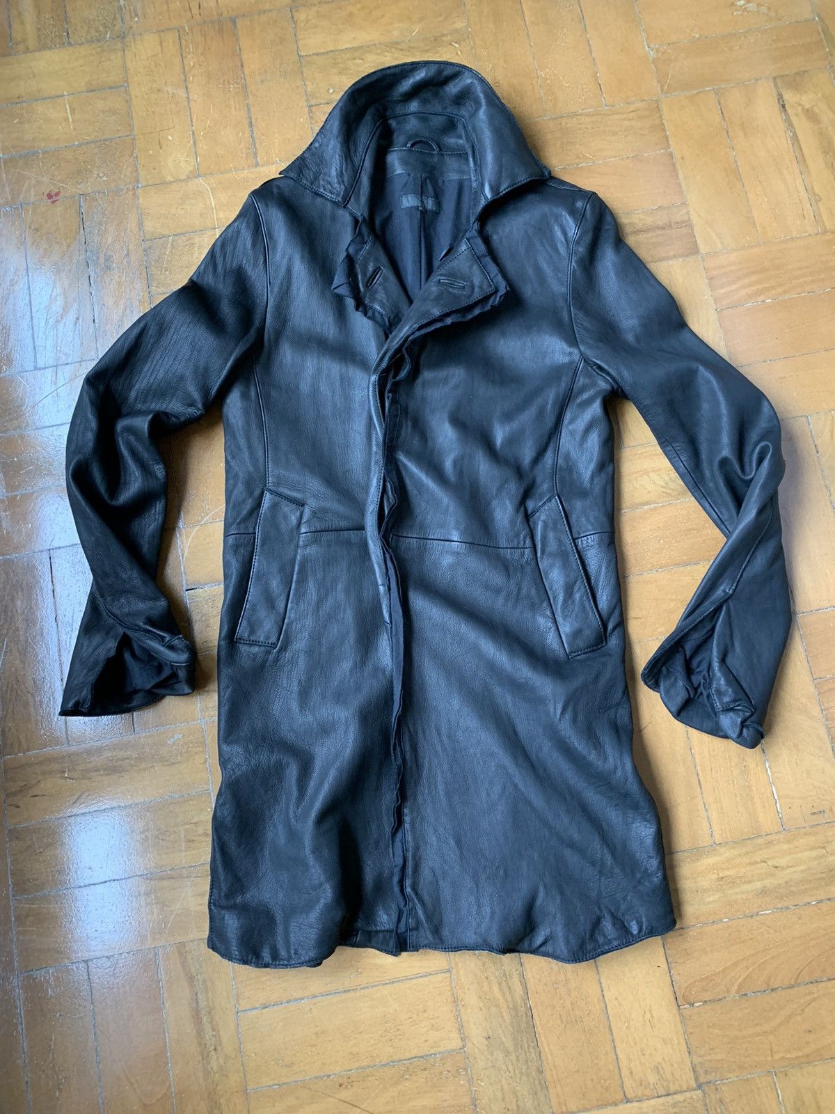 Other Japan made Deerskin black soft leather mid length coat Size US S / EU 44-46 / 1 - 2 Thumbnail