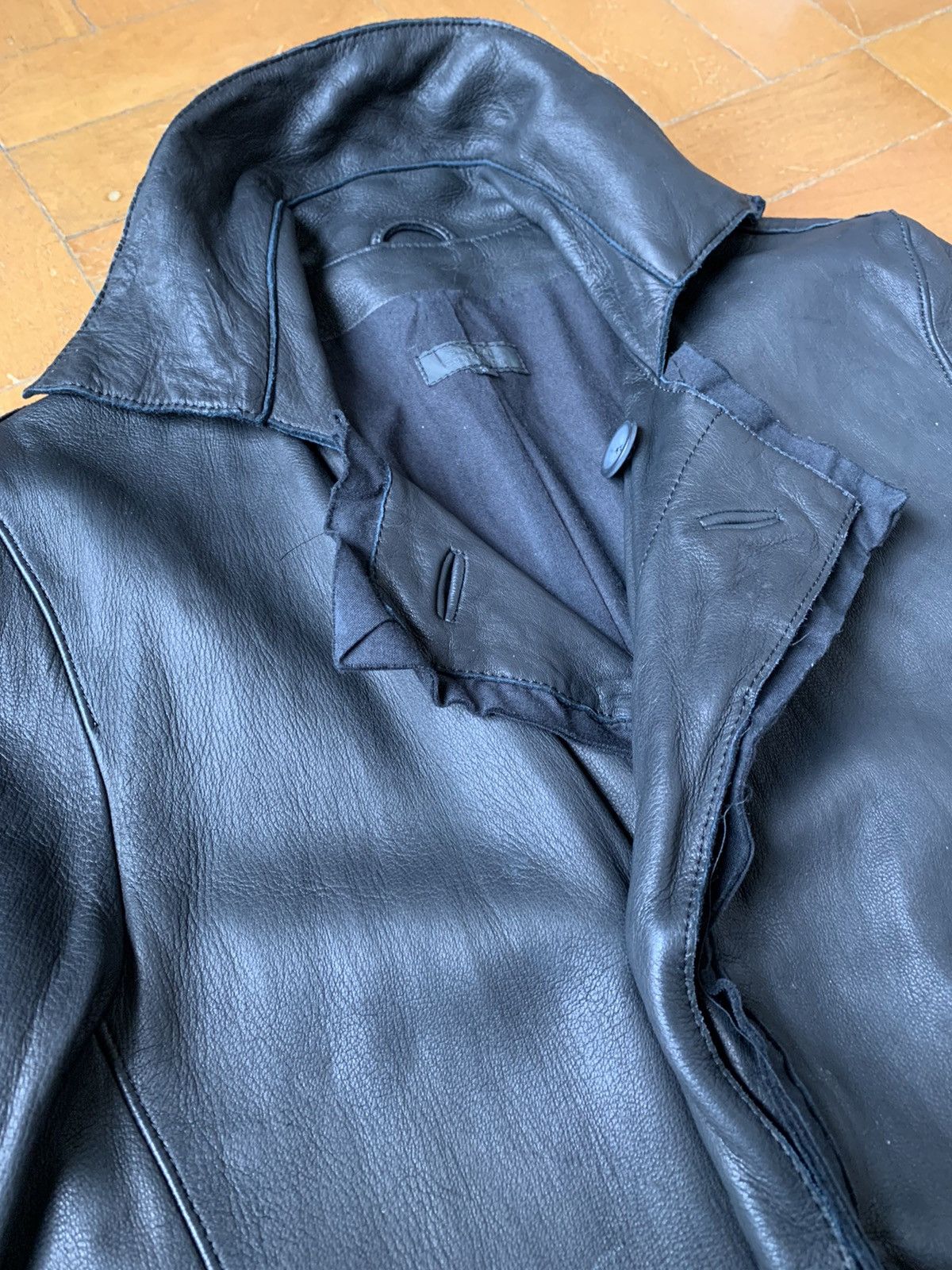 Other Japan made Deerskin black soft leather mid length coat Size US S / EU 44-46 / 1 - 4 Thumbnail