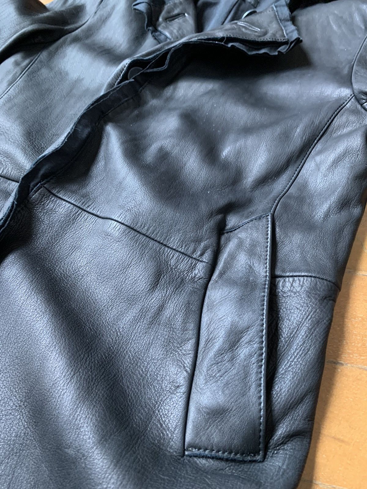 Other Japan made Deerskin black soft leather mid length coat Size US S / EU 44-46 / 1 - 6 Thumbnail