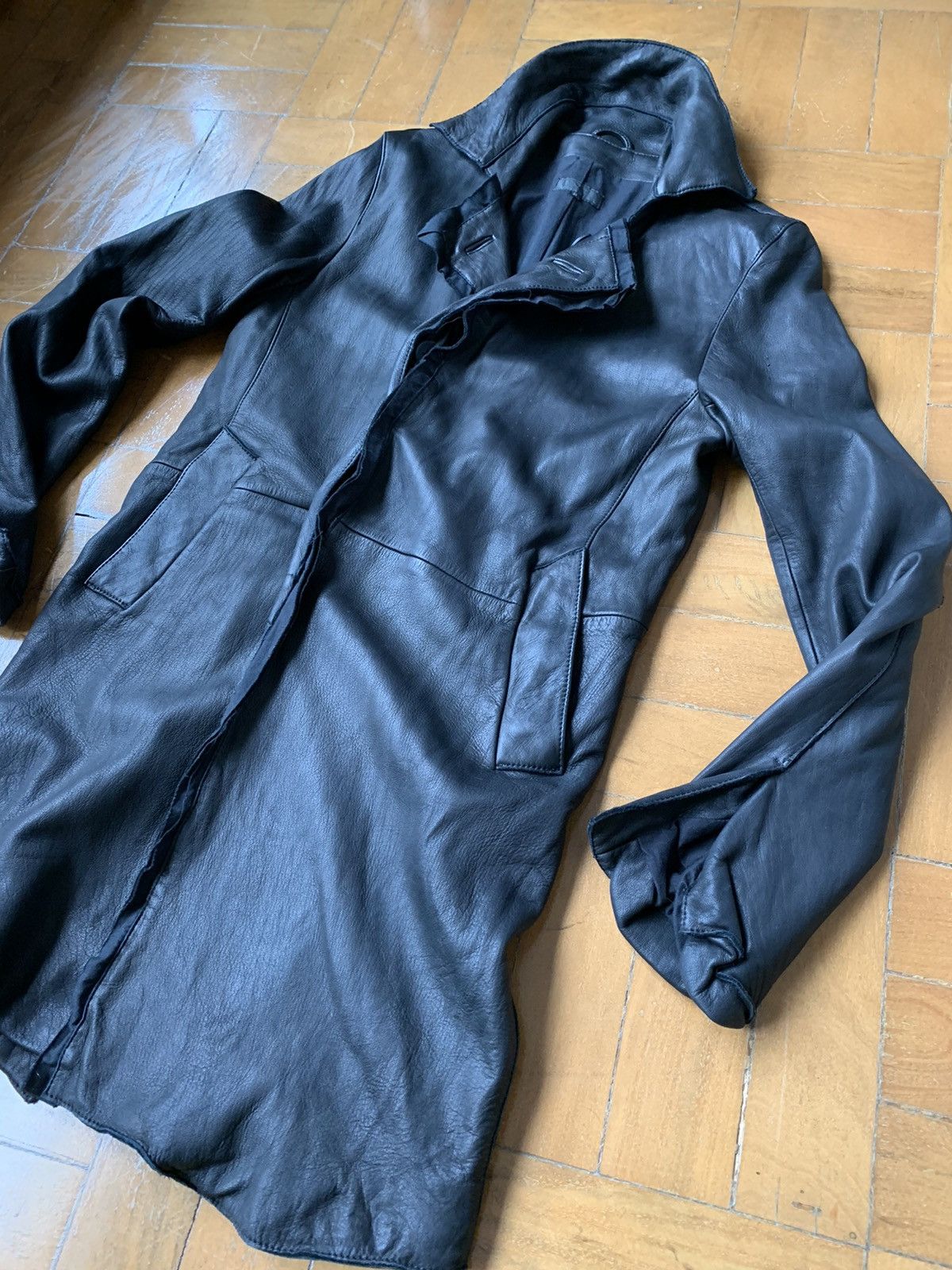 Other Japan made Deerskin black soft leather mid length coat Size US S / EU 44-46 / 1 - 1 Thumbnail