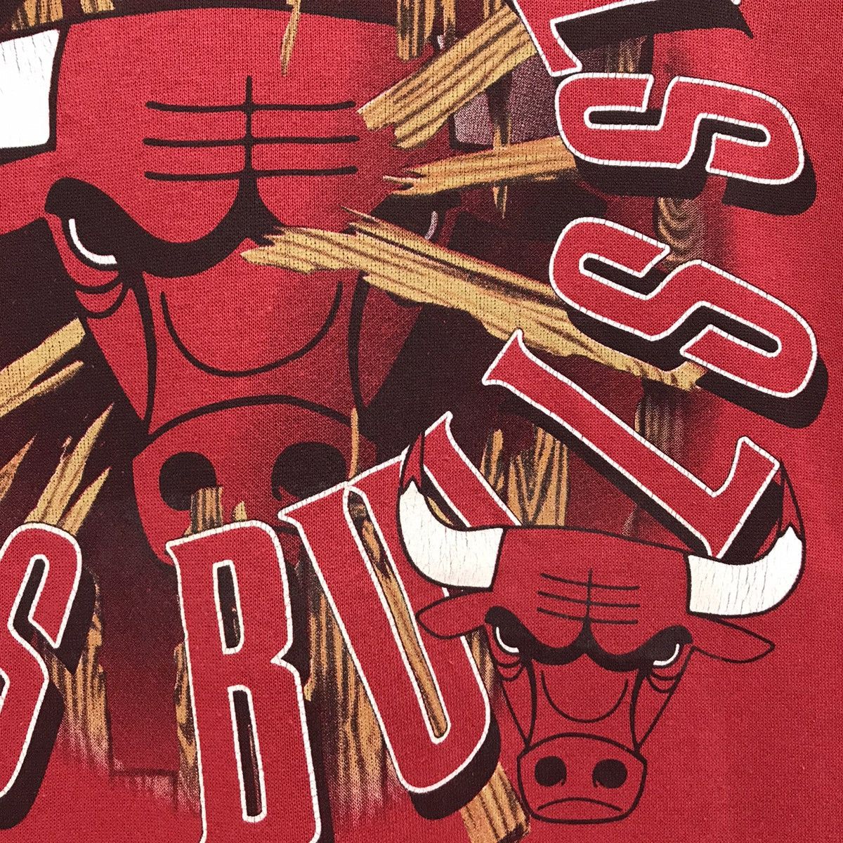 NBA Vintage Chicago Bulls Sweatshirt Big Logo Size US L / EU 52-54 / 3 - 3 Thumbnail