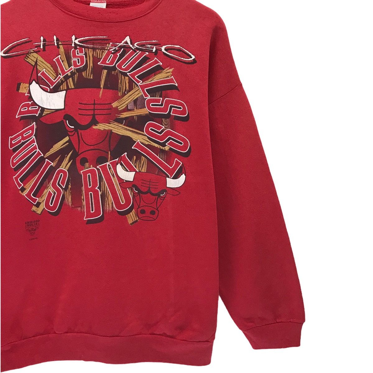 NBA Vintage Chicago Bulls Sweatshirt Big Logo Size US L / EU 52-54 / 3 - 6 Thumbnail