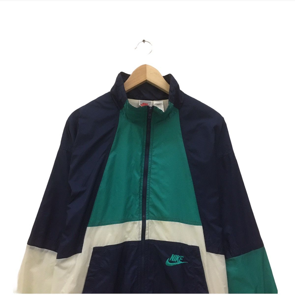 Nike × Vintage Vintage 90s Nike Sweater Nike Light Jacket Nike Windbreaker Size US M / EU 48-50 / 2 - 4 Thumbnail