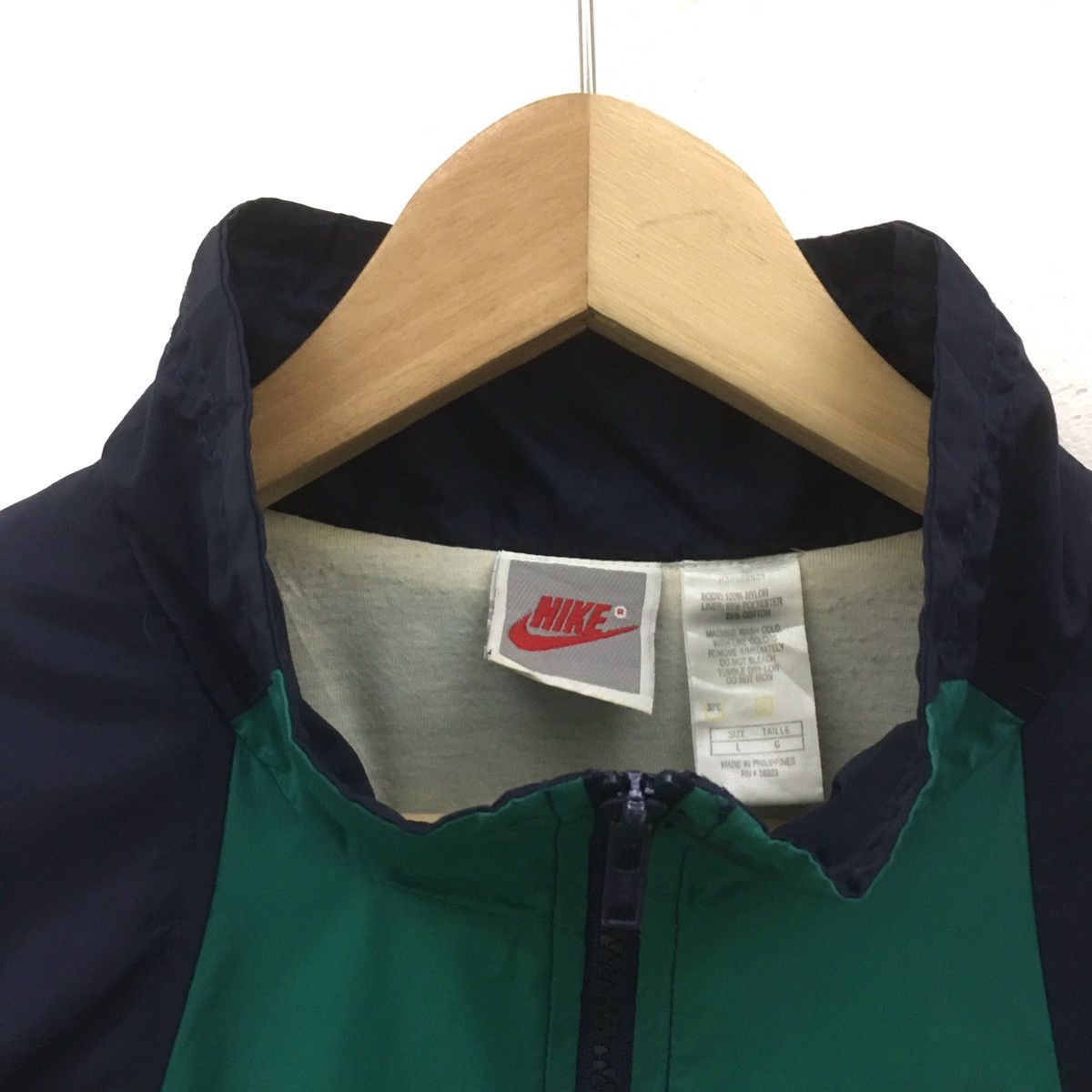 Nike × Vintage Vintage 90s Nike Sweater Nike Light Jacket Nike Windbreaker Size US M / EU 48-50 / 2 - 7 Thumbnail