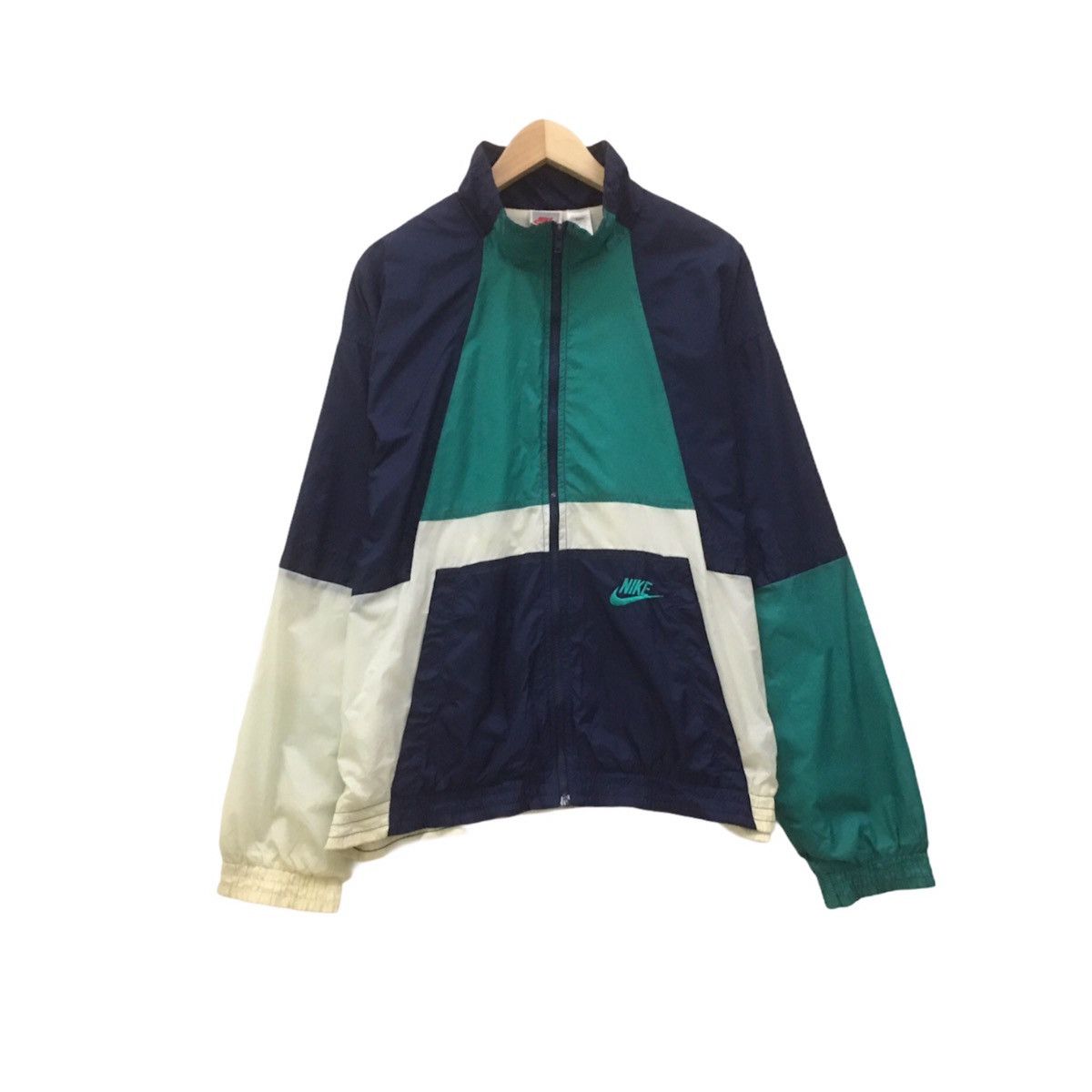 Nike × Vintage Vintage 90s Nike Sweater Nike Light Jacket Nike Windbreaker Size US M / EU 48-50 / 2 - 2 Thumbnail