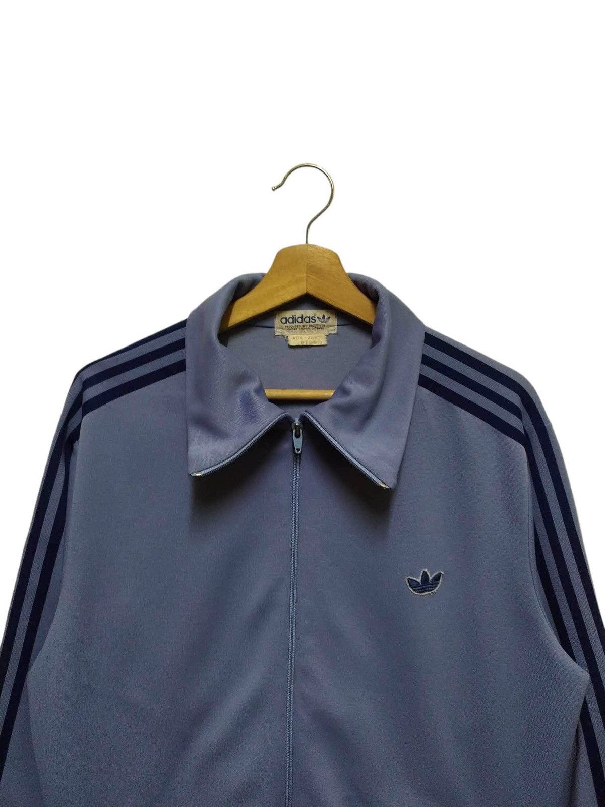 Adidas Vintage Blouson Polyester Blue 70s Descente ADA-06F Sweater Size US M / EU 48-50 / 2 - 2 Thumbnail