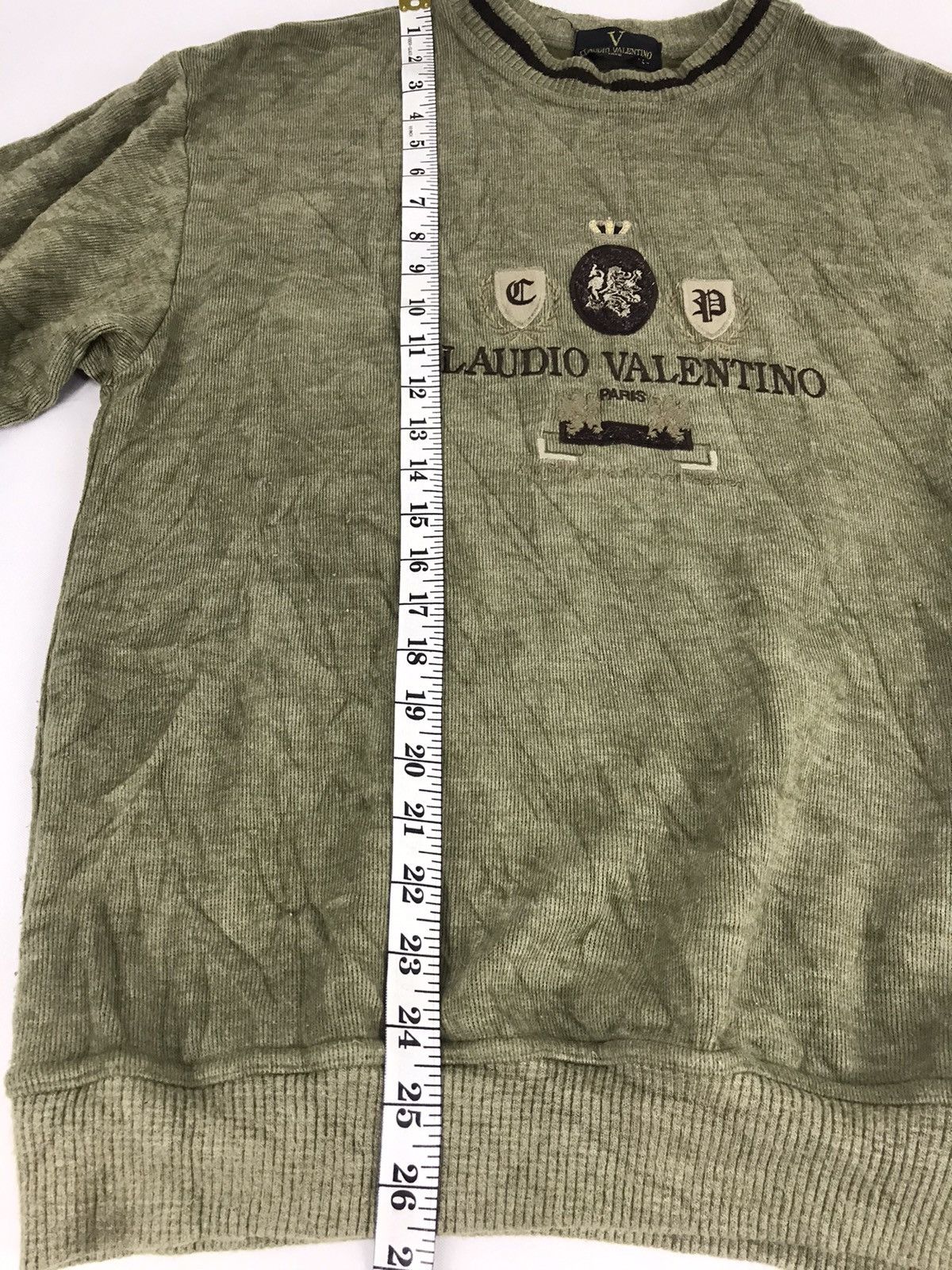 Vintage Claudio Valentino Paris Knitwear Sweatshirt Pull Over Size US M / EU 48-50 / 2 - 7 Thumbnail