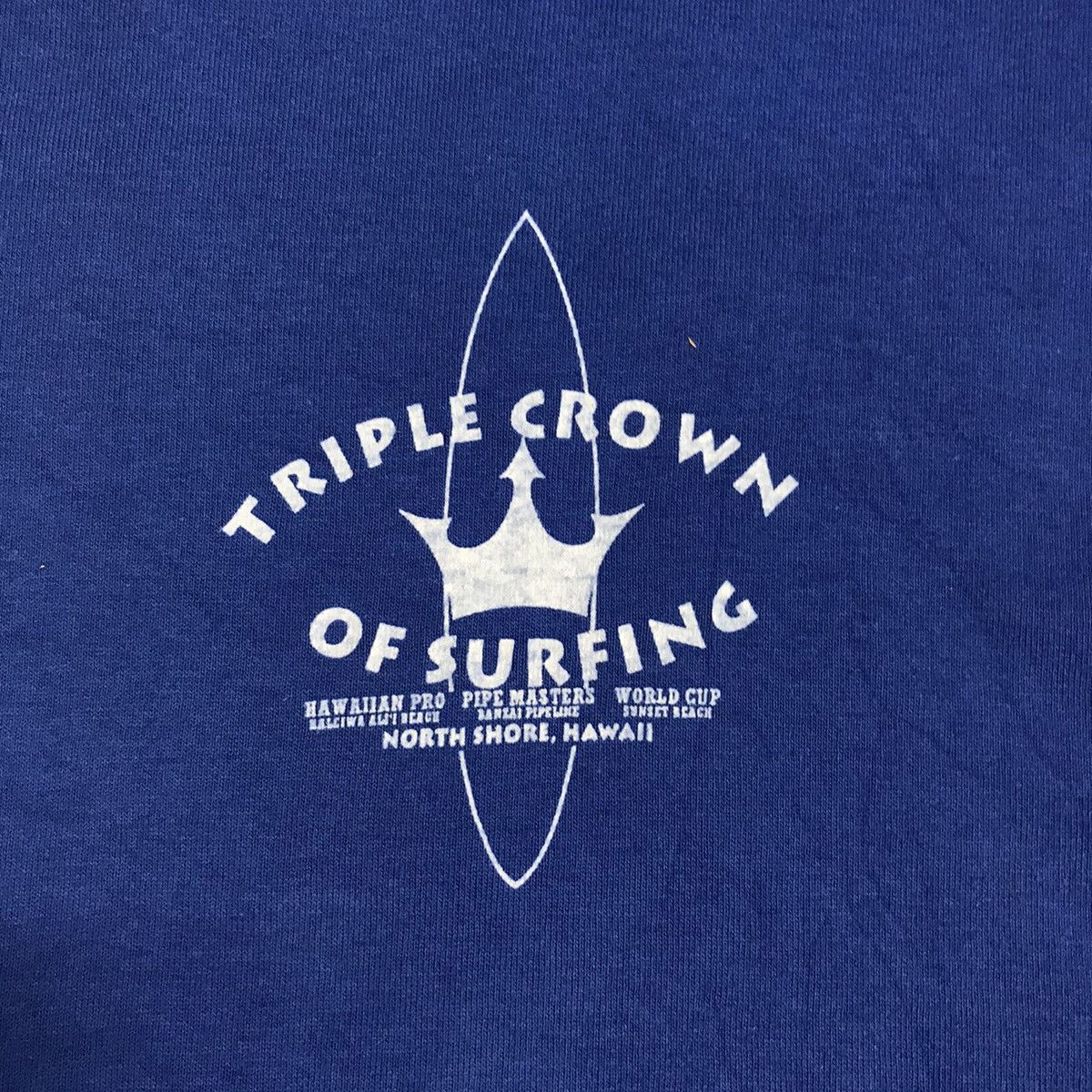 Hanes Vtg 90s Hawaii Triple Crown Of Surfing Northshore Screen Size US L / EU 52-54 / 3 - 4 Thumbnail
