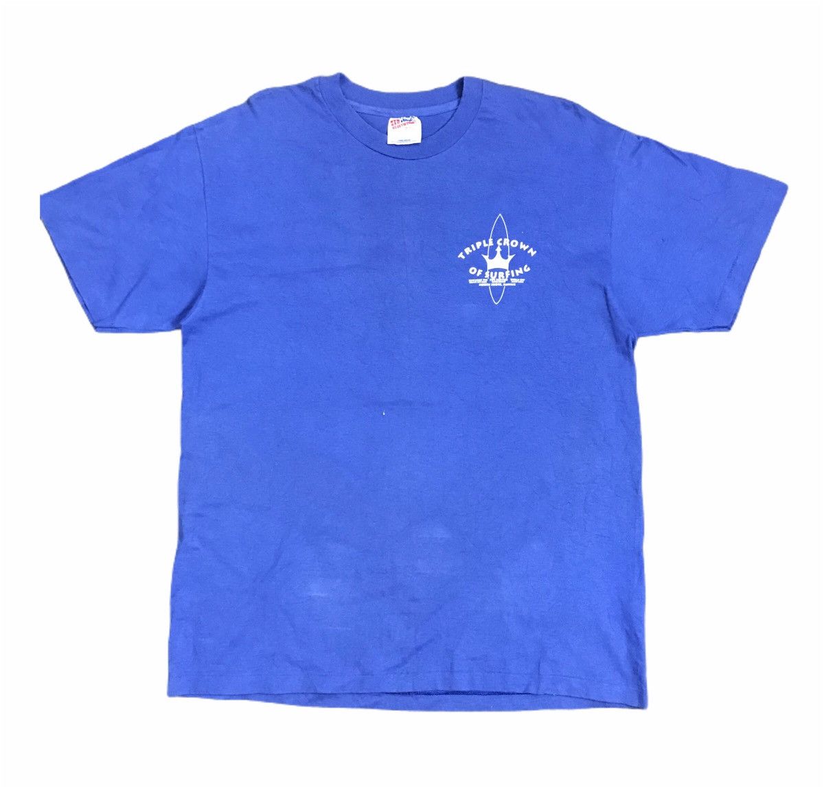 Hanes Vtg 90s Hawaii Triple Crown Of Surfing Northshore Screen Size US L / EU 52-54 / 3 - 3 Thumbnail