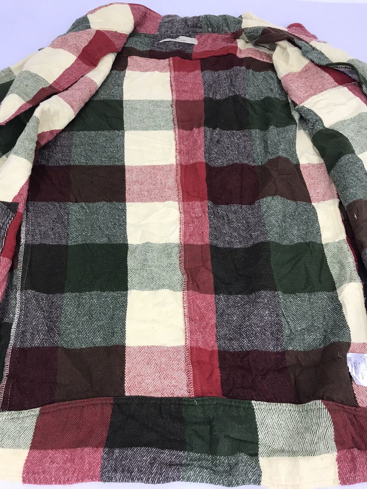 Flannel Global Work Plaid Checked Flannel Shirt Grunge Style Size US L / EU 52-54 / 3 - 4 Thumbnail