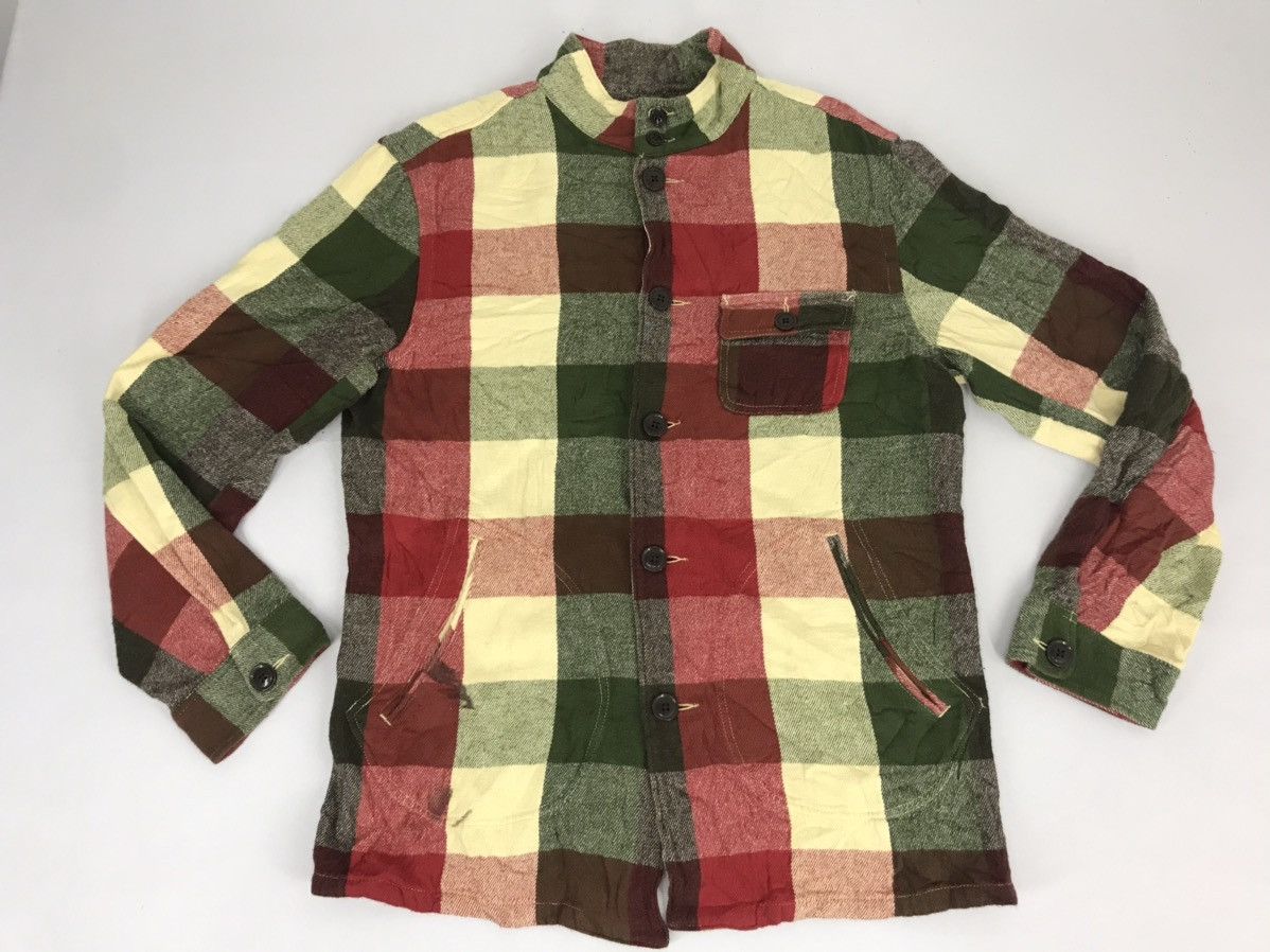 Flannel Global Work Plaid Checked Flannel Shirt Grunge Style Size US L / EU 52-54 / 3 - 1 Thumbnail