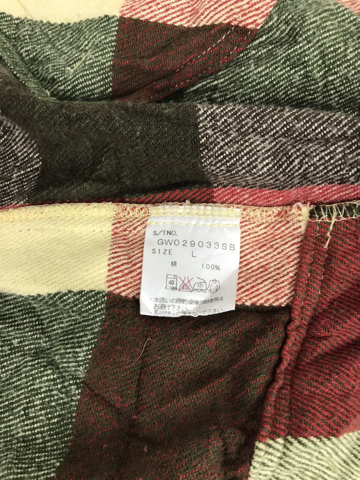 Flannel Global Work Plaid Checked Flannel Shirt Grunge Style Size US L / EU 52-54 / 3 - 6 Thumbnail