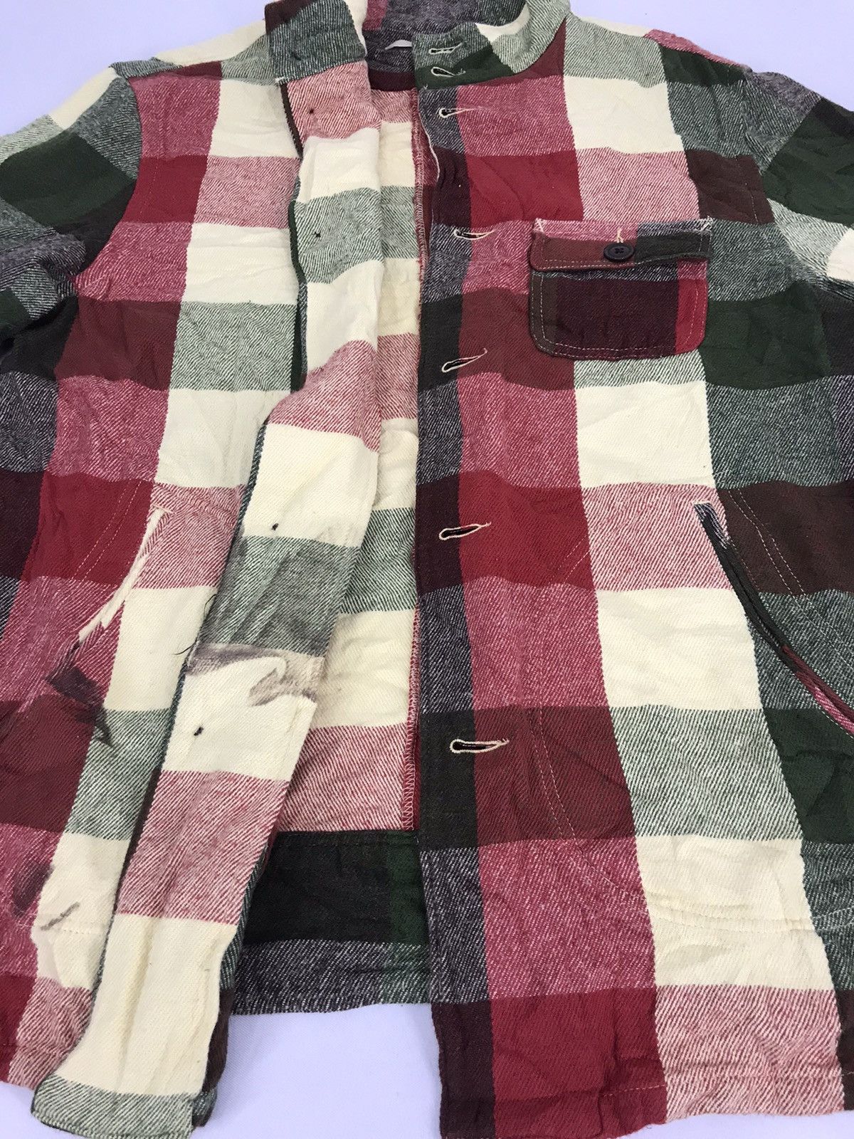 Flannel Global Work Plaid Checked Flannel Shirt Grunge Style Size US L / EU 52-54 / 3 - 3 Thumbnail