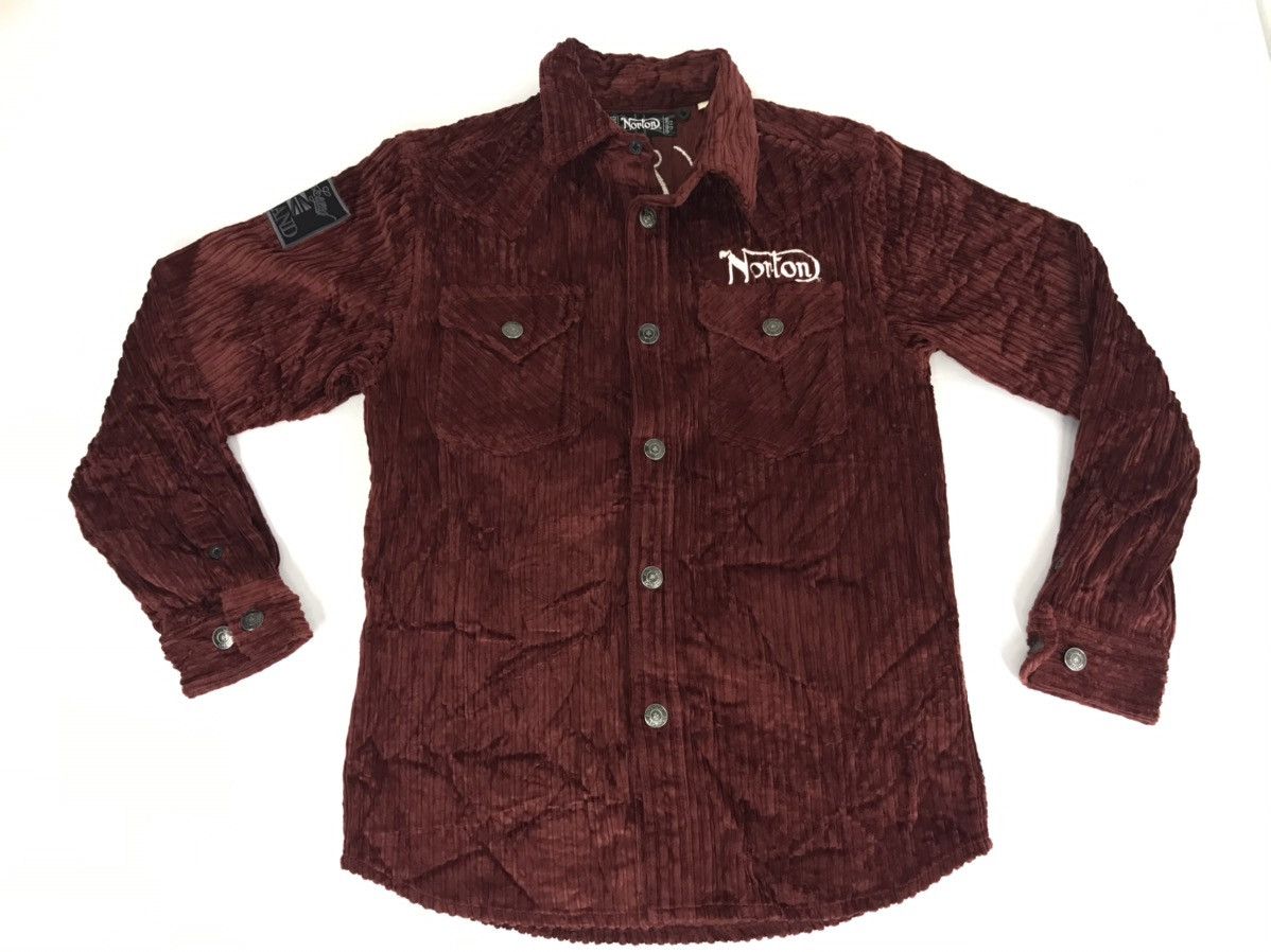 Vintage Norton England Motocycle Corduroy Jacket