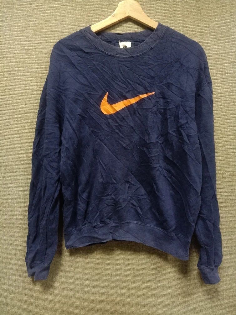 Nike × Nike ACG × Vintage Vintage 90s sweatshirt nike swoosh big logo Size US S / EU 44-46 / 1 - 1 Thumbnail