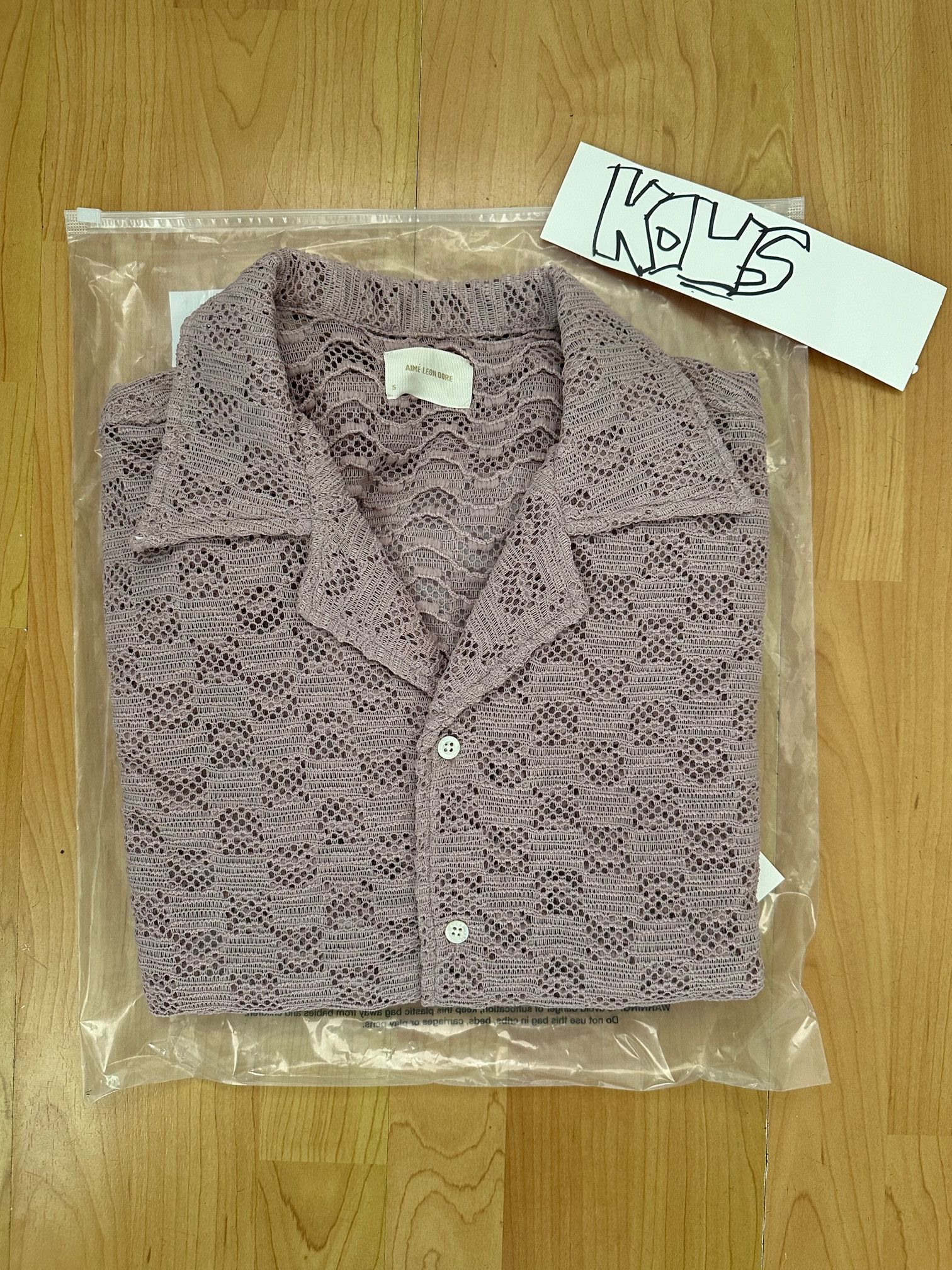 Aime Leon Dore Aime Leon Dore Rico Lace Shirt Purple Small ALD Size US S / EU 44-46 / 1 - 1 Thumbnail