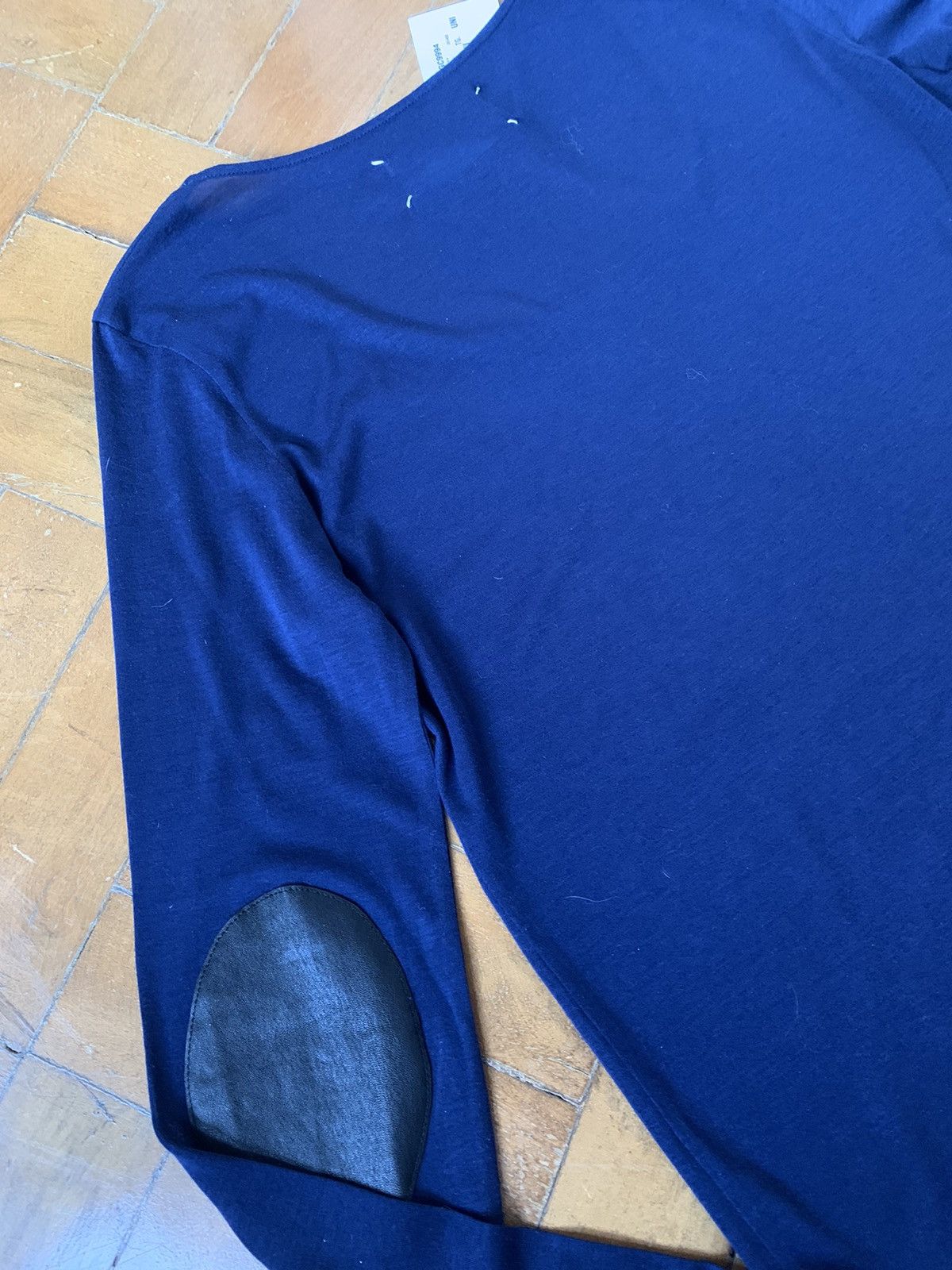 Maison Margiela New Italian Made Leather Elbow Patch Fine Cotton Top Line 4 Size M / US 6-8 / IT 42-44 - 10 Thumbnail