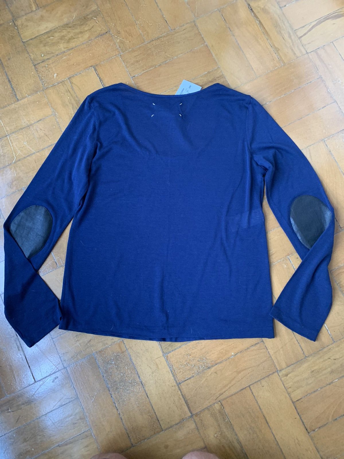 Maison Margiela New Italian Made Leather Elbow Patch Fine Cotton Top Line 4 Size M / US 6-8 / IT 42-44 - 8 Thumbnail