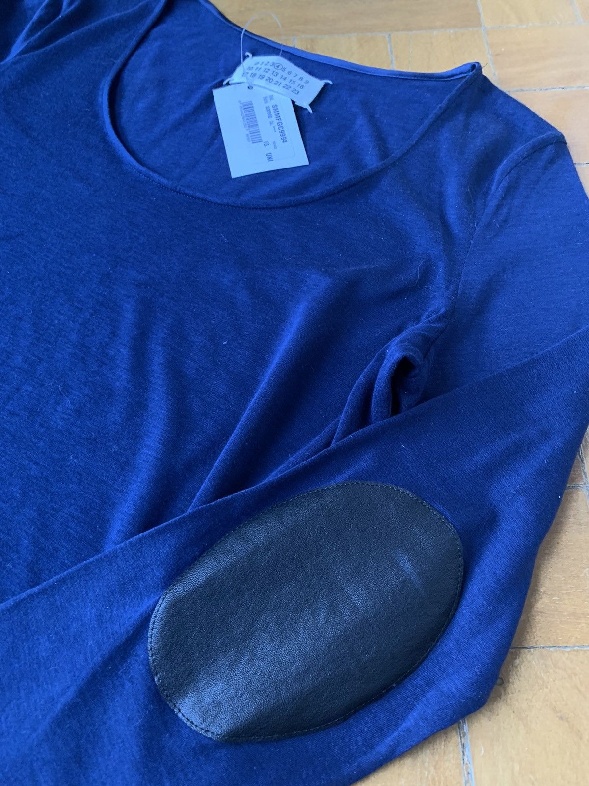 Maison Margiela New Italian Made Leather Elbow Patch Fine Cotton Top Line 4 Size M / US 6-8 / IT 42-44 - 2 Thumbnail