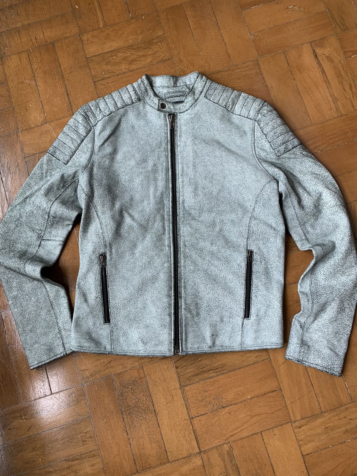 lot78 Lot 78 New cracked leather cafe riders moto jacket Size US M / EU 48-50 / 2 - 1 Thumbnail