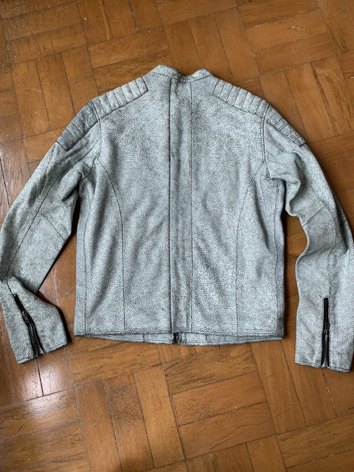 lot78 Lot 78 New cracked leather cafe riders moto jacket Size US M / EU 48-50 / 2 - 14 Thumbnail