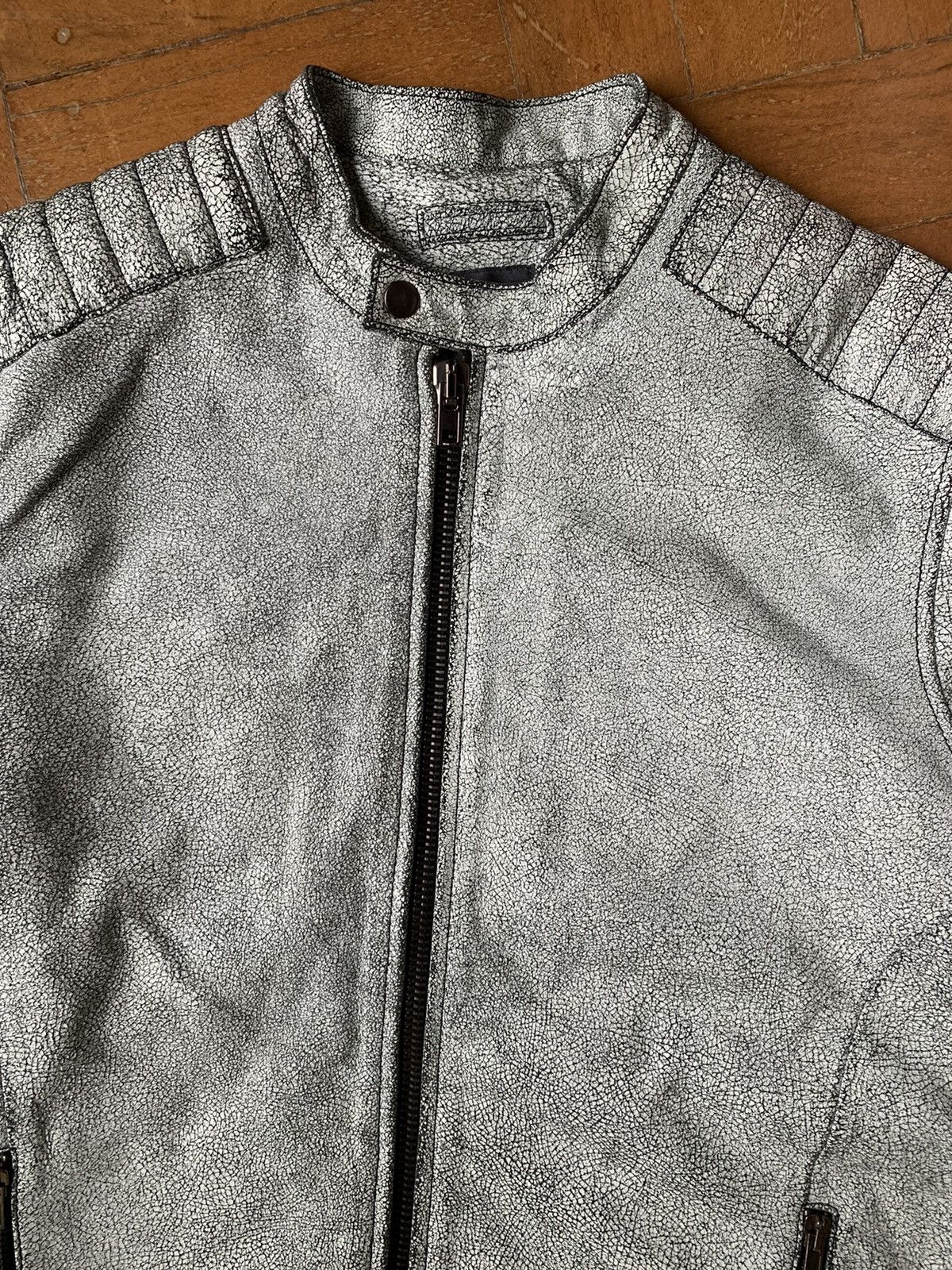 lot78 Lot 78 New cracked leather cafe riders moto jacket Size US M / EU 48-50 / 2 - 4 Thumbnail