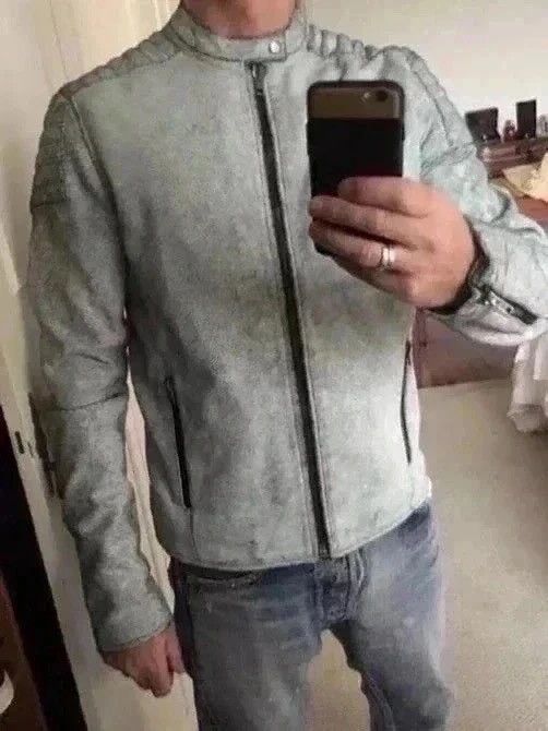 lot78 Lot 78 New cracked leather cafe riders moto jacket Size US M / EU 48-50 / 2 - 18 Thumbnail