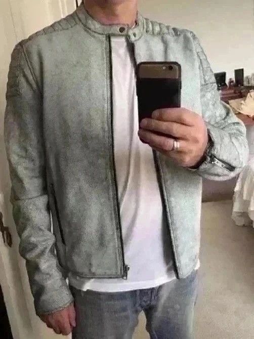 lot78 Lot 78 New cracked leather cafe riders moto jacket Size US M / EU 48-50 / 2 - 19 Thumbnail