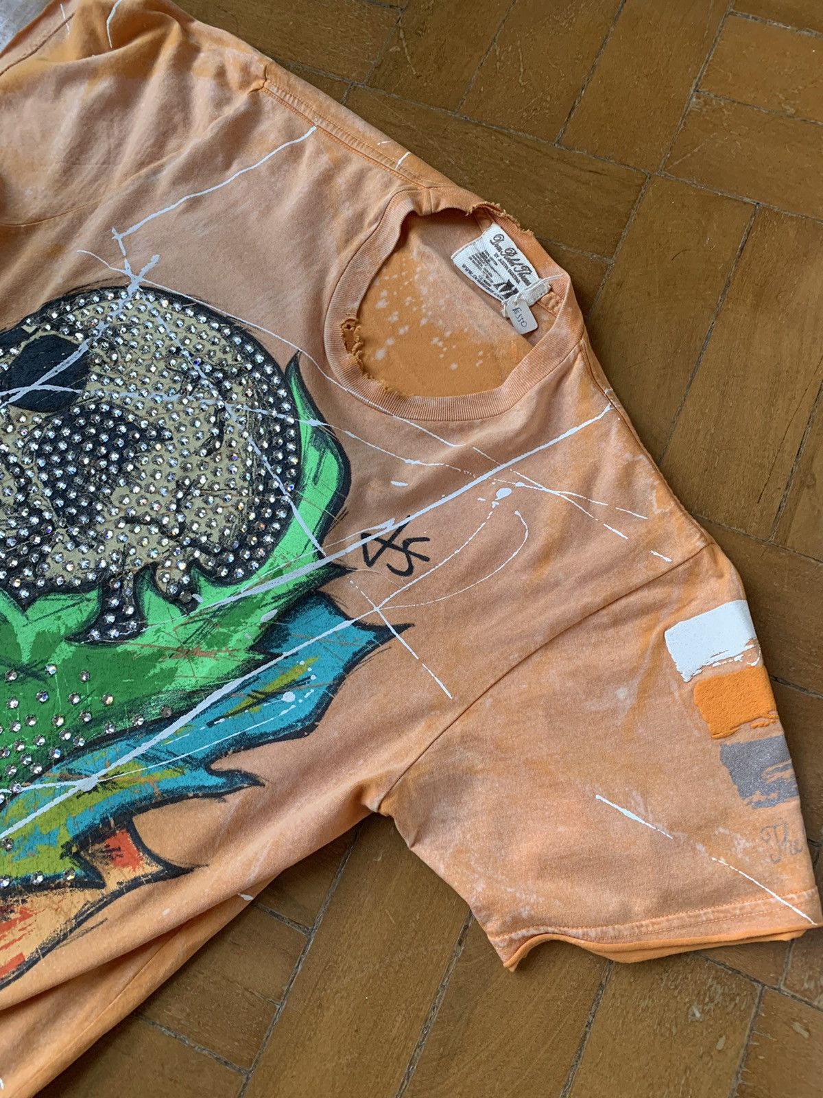 DOMREBEL New €550 Swarovski crystal embellished hand painted tshirt Size US M / EU 48-50 / 2 - 3 Thumbnail