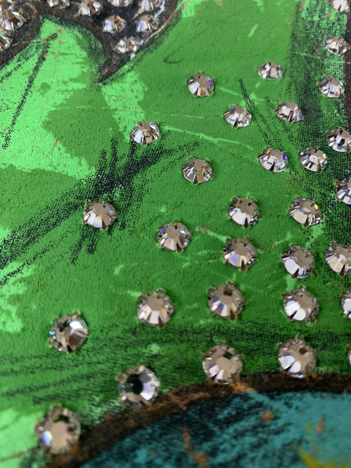 DOMREBEL New €550 Swarovski crystal embellished hand painted tshirt Size US M / EU 48-50 / 2 - 7 Thumbnail