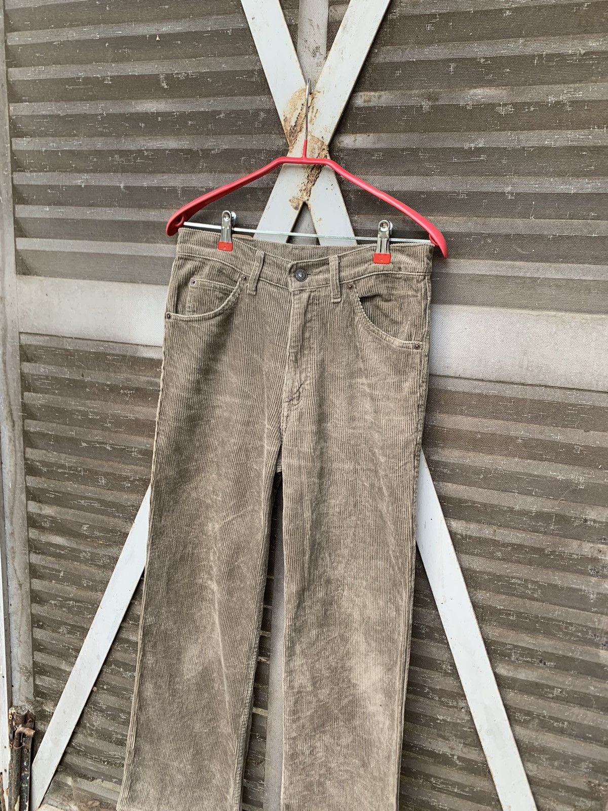 Levi's Vintage Clothing 👹Vintage Levis Movin On Brown Baggy Corduroy Denim Size US 30 / EU 46 - 7 Thumbnail