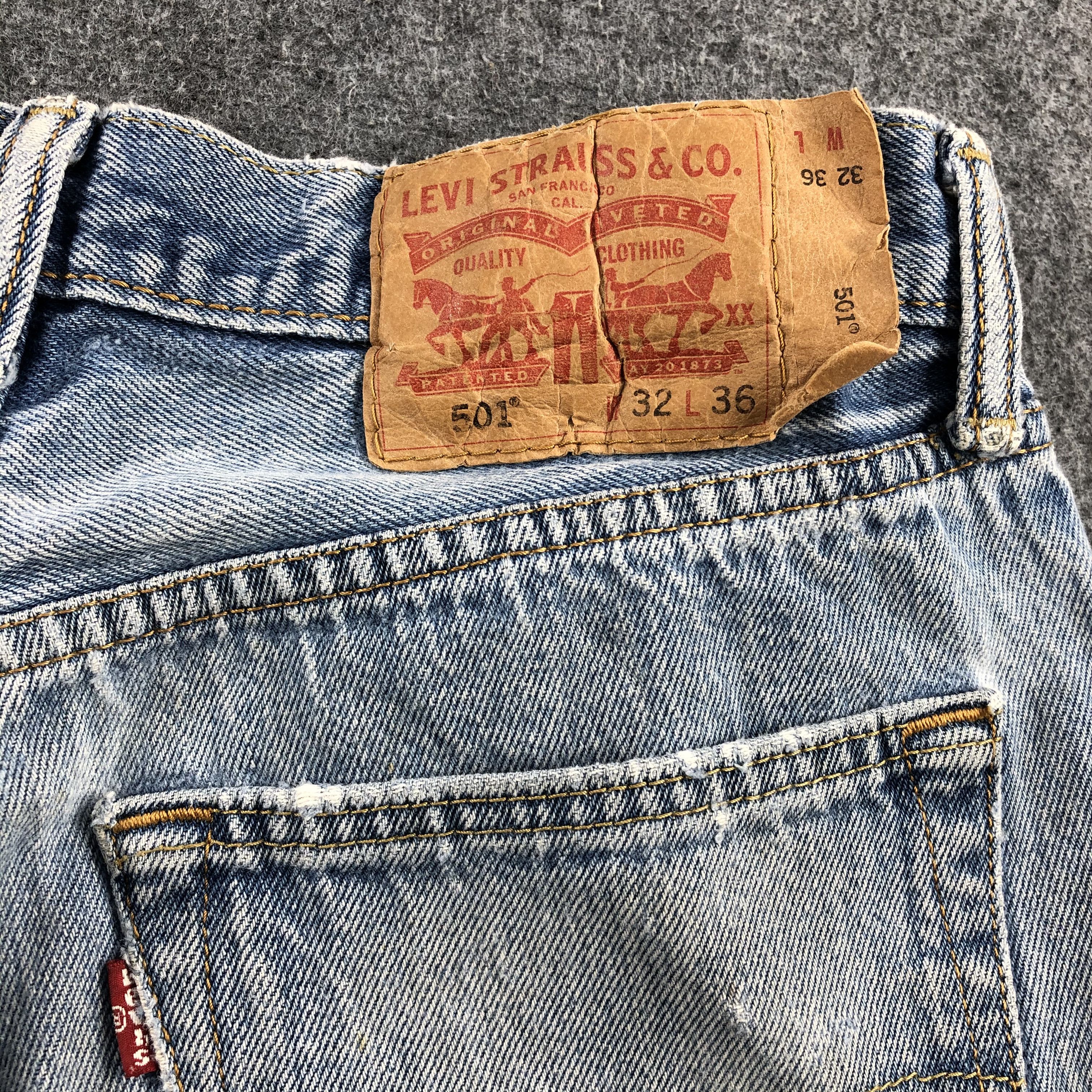 Levi's Vintage Light Wash Levis 501 Jeans-JM1122 Size US 30 / EU 46 - 6 Thumbnail