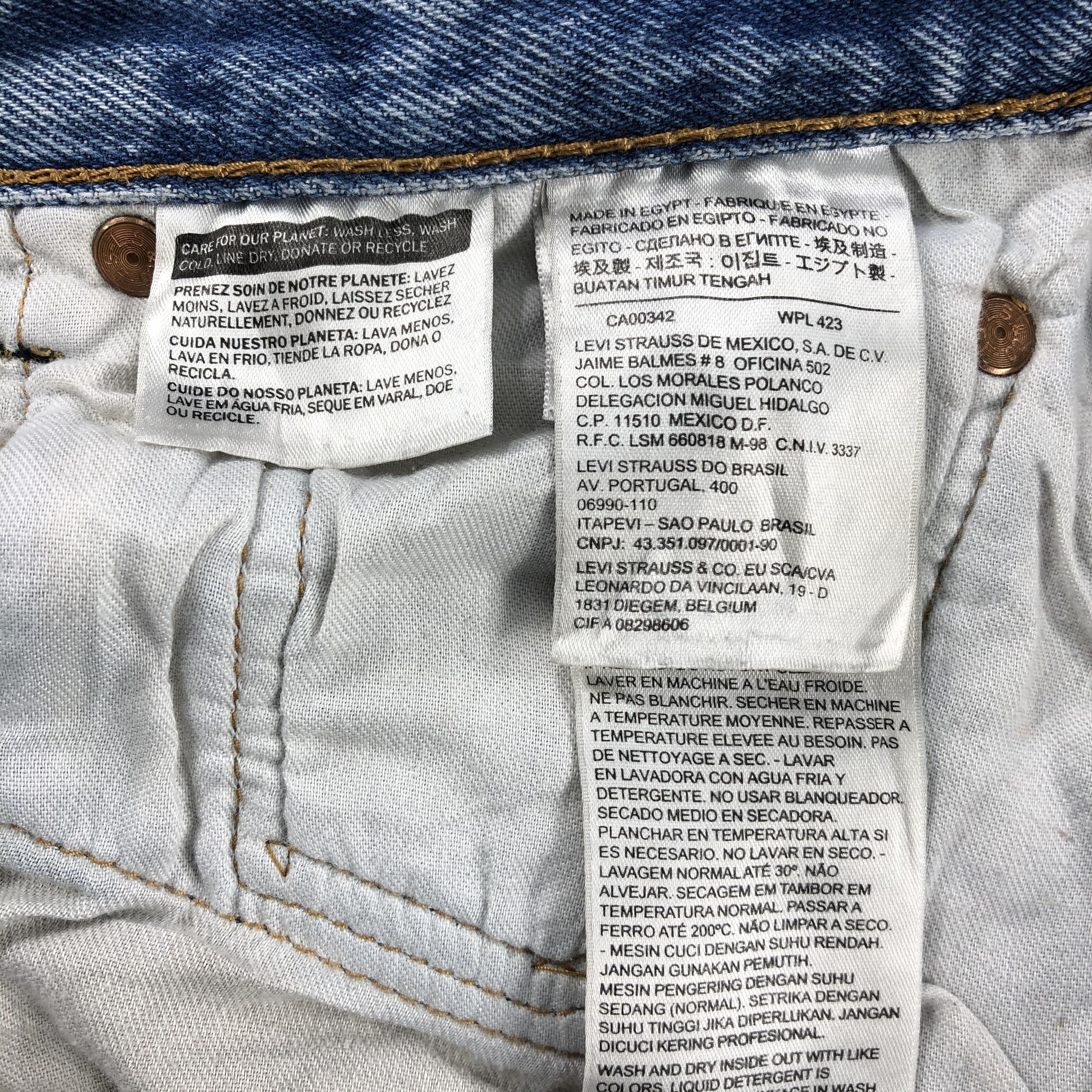 Levi's Vintage Light Wash Levis 501 Jeans-JM1122 Size US 30 / EU 46 - 11 Thumbnail