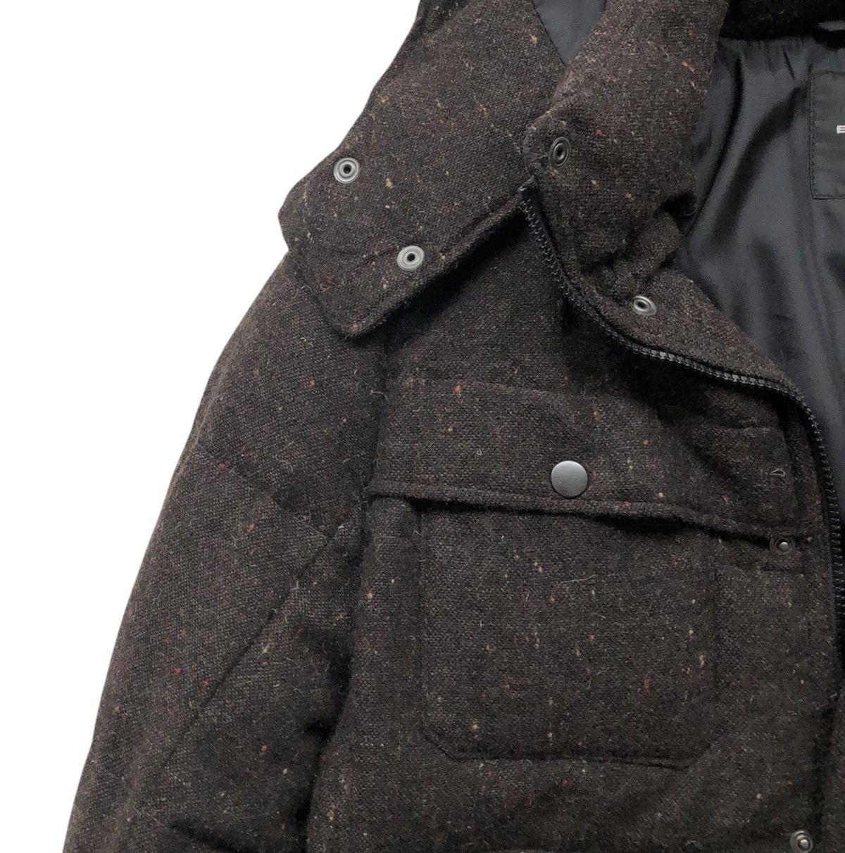 Boycott Boycott Fill Down Feather Wool Hooded Puffer Jacket Size US M / EU 48-50 / 2 - 3 Thumbnail