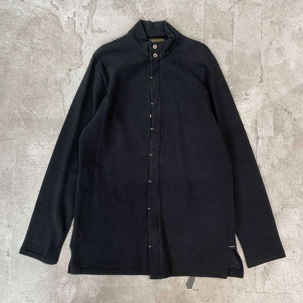 Pre-owned Yohji Yamamoto X Ys For Men 00aw Y's For Men Contrast Stitch Button Jacket/shirt In Black