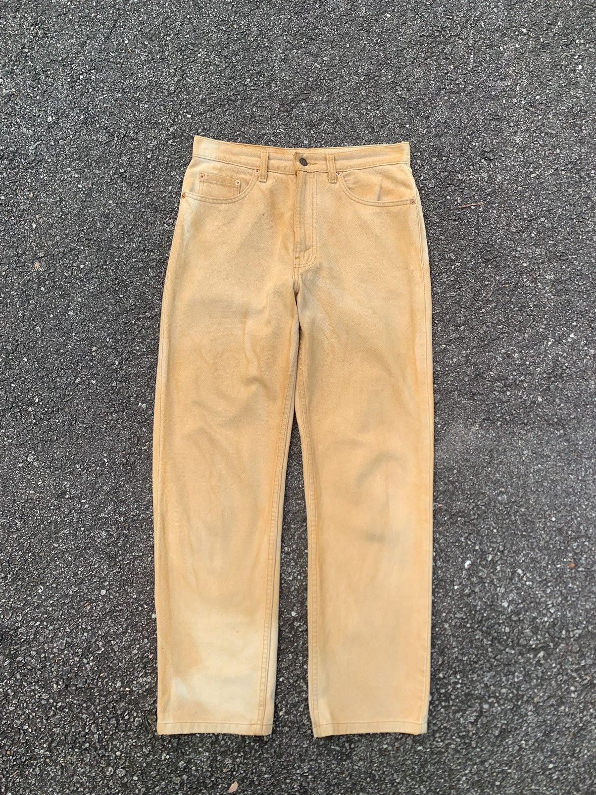 Levi's Vintage Clothing 👹Vintage LEVIS Straight Cut Jeans Made In USA Size US 32 / EU 48 - 3 Thumbnail