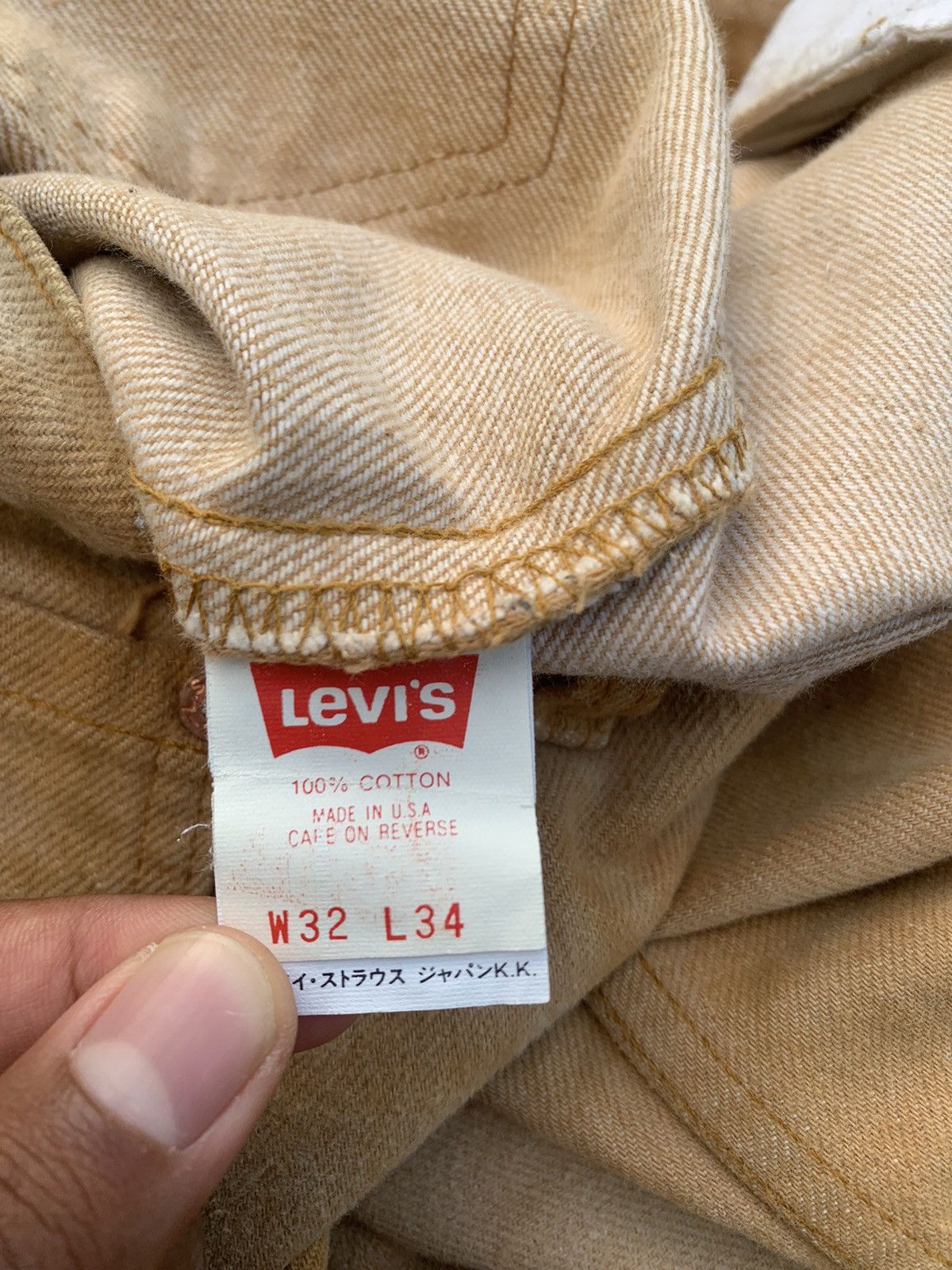 Levi's Vintage Clothing 👹Vintage LEVIS Straight Cut Jeans Made In USA Size US 32 / EU 48 - 15 Thumbnail
