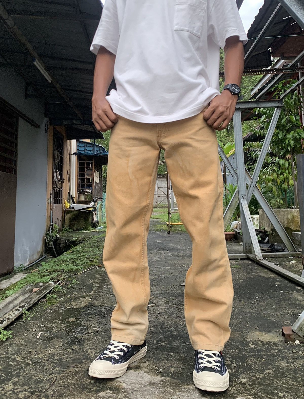 Levi's Vintage Clothing 👹Vintage LEVIS Straight Cut Jeans Made In USA Size US 32 / EU 48 - 1 Thumbnail