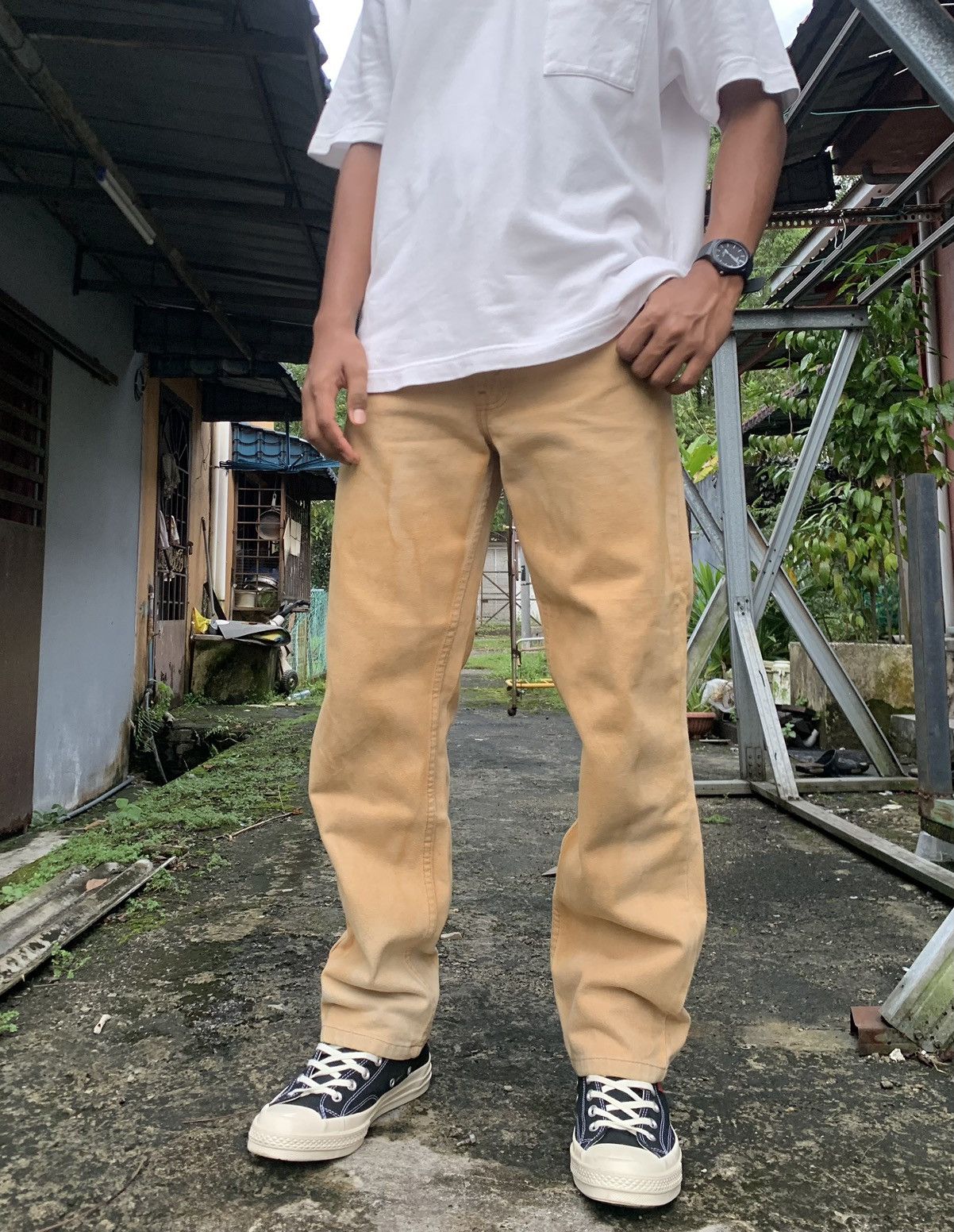 Levi's Vintage Clothing 👹Vintage LEVIS Straight Cut Jeans Made In USA Size US 32 / EU 48 - 4 Thumbnail