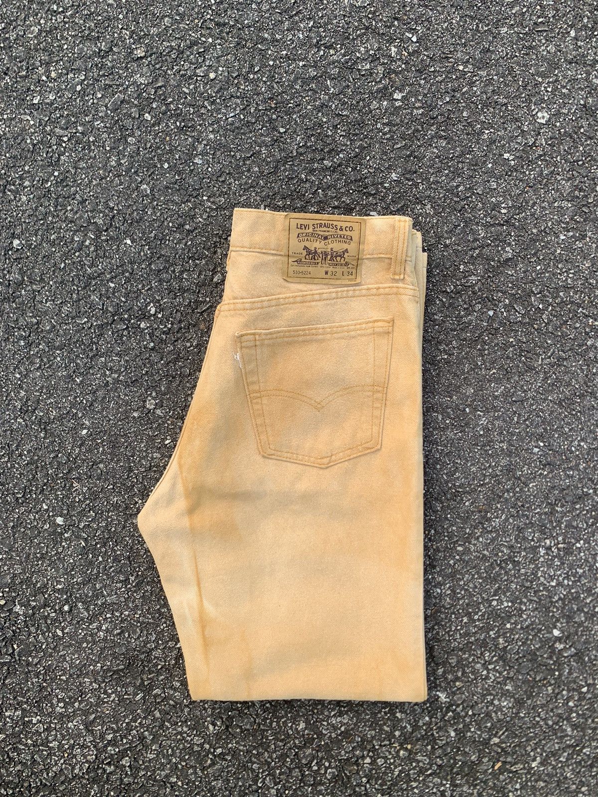 Levi's Vintage Clothing 👹Vintage LEVIS Straight Cut Jeans Made In USA Size US 32 / EU 48 - 2 Thumbnail