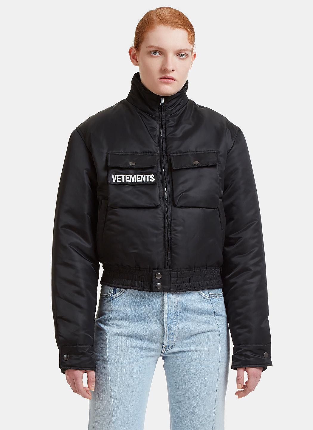 Vetements Vetements Police Reversible Knit Bomber Jacket Size US M / EU 48-50 / 2 - 3 Thumbnail