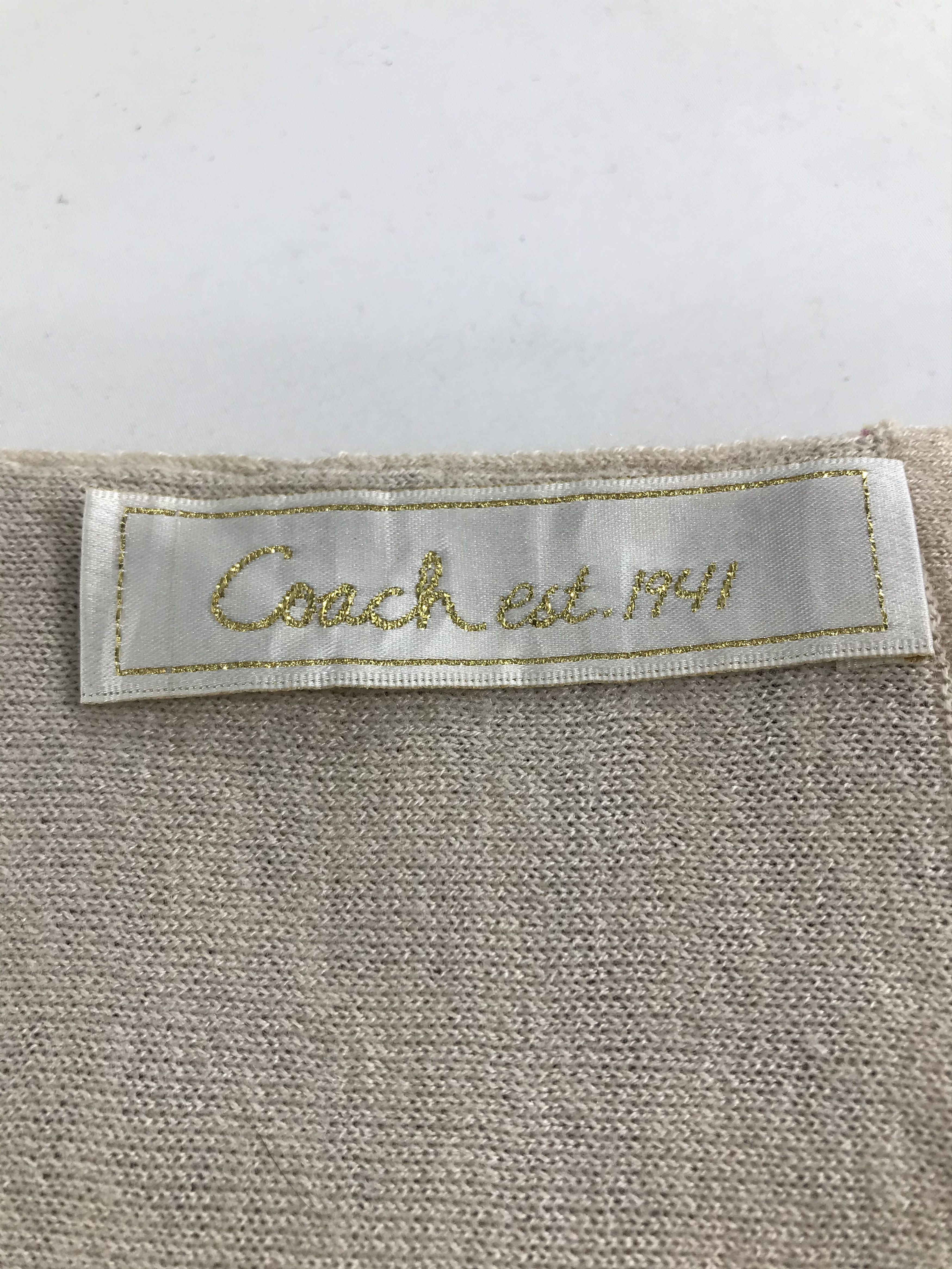 Coach Coach Scarf Muffler Wool Neck Warmer V391 Size ONE SIZE - 4 Thumbnail