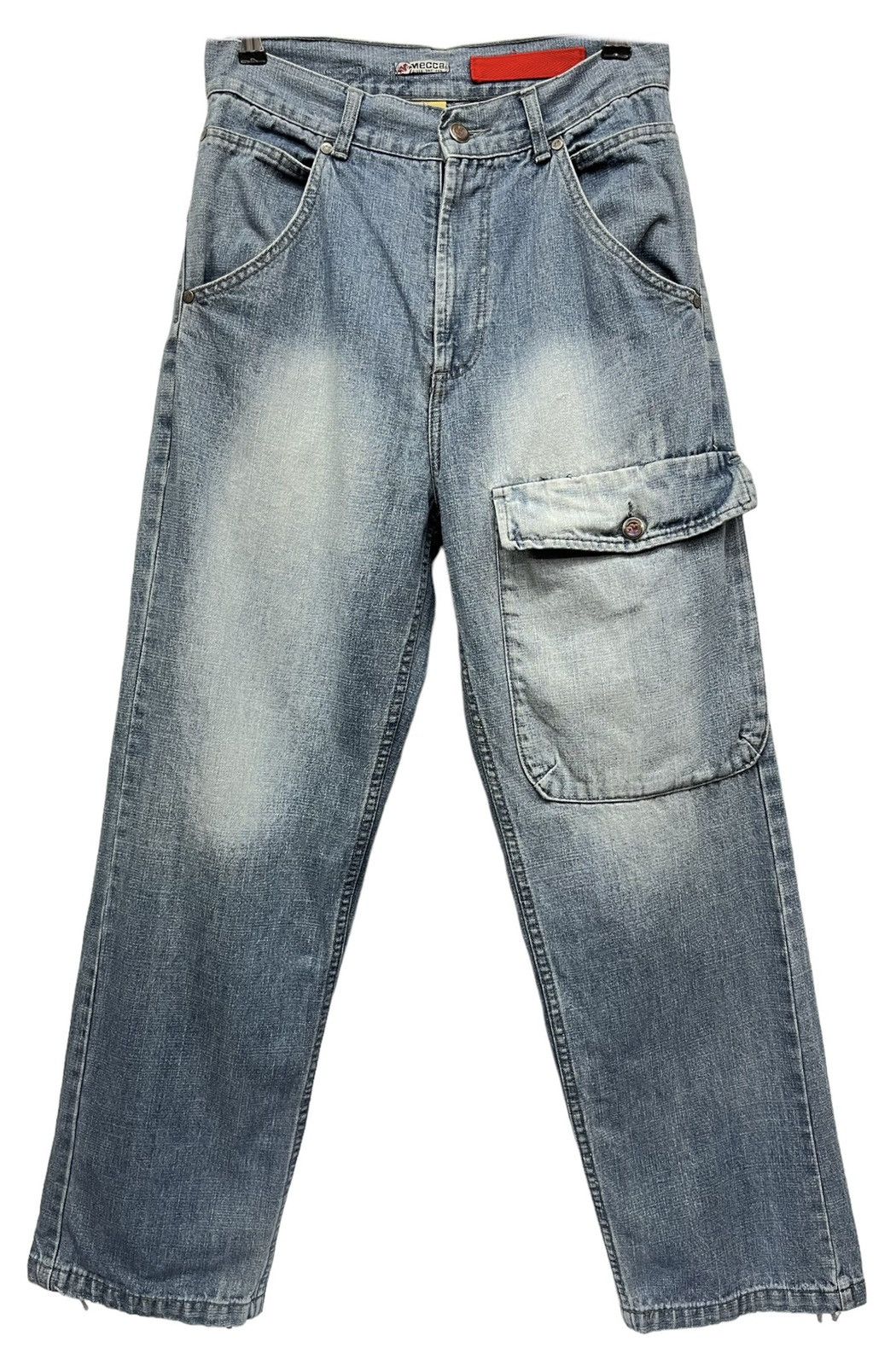 Mecca 🔥Vintage 90’s MECCA Hip Hop Rap Skateboarding Baggy Denim Size US 29 - 3 Thumbnail