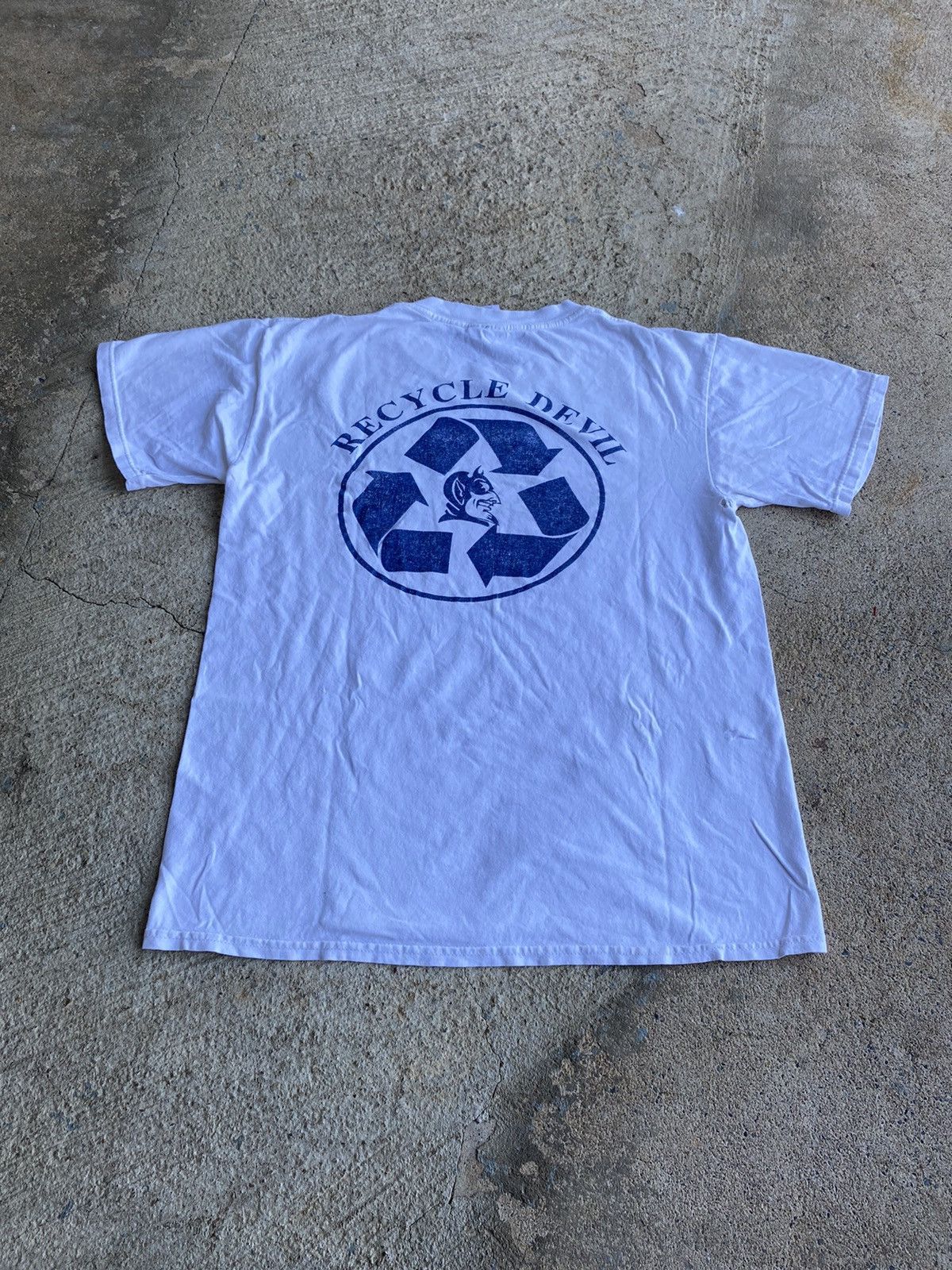 Japanese Brand × Vintage Vintage Y2K DUKE Blue Devils Recycle Distressed Shirt Size US M / EU 48-50 / 2 - 1 Thumbnail