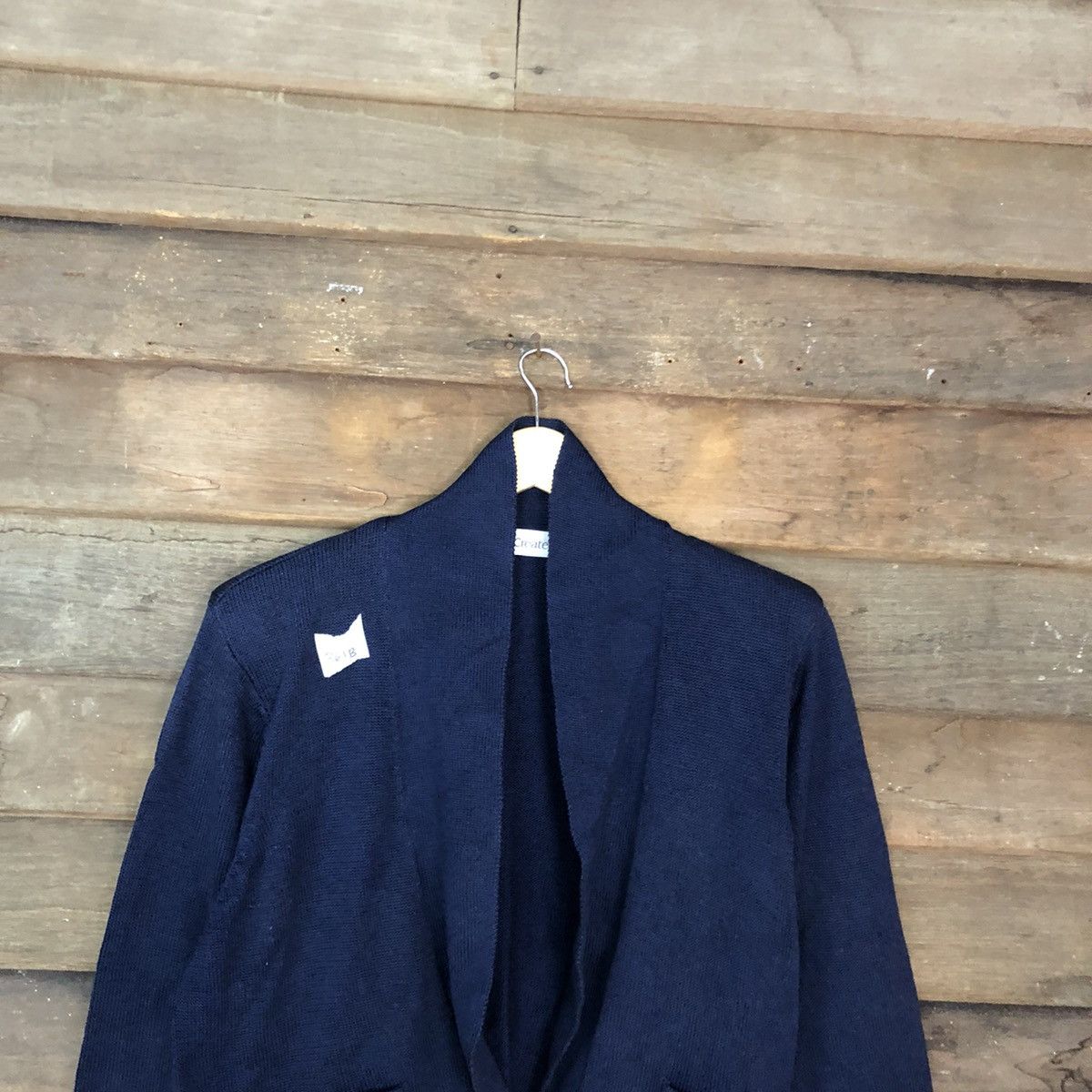 Japanese Brand × Other Sun Create japan vintage knitwear Dark Blue Cardigan #361B Size L / US 10 / IT 46 - 9 Thumbnail