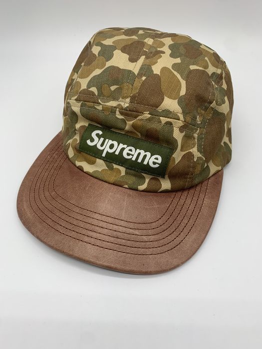 Supreme Supreme Duck Hunter Leather Brim Camp Cap | Grailed