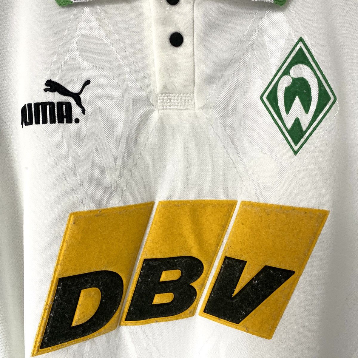 Puma × Vintage 1995 1996 Werder Bremen Puma Vintage Home Soccer Long Jersey Size US M / EU 48-50 / 2 - 4 Thumbnail